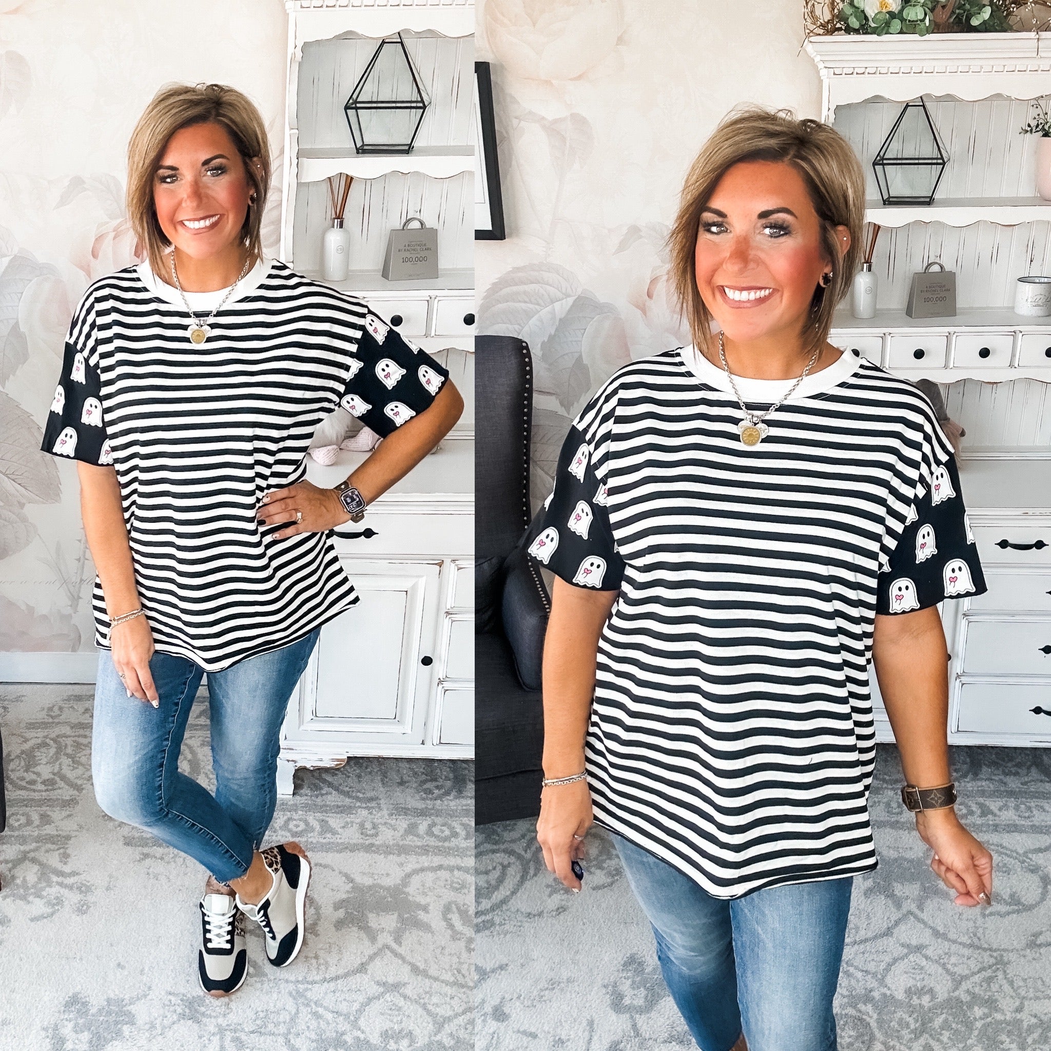 Ampersand Avenue Boyfriend Tee - Squad Ghouls