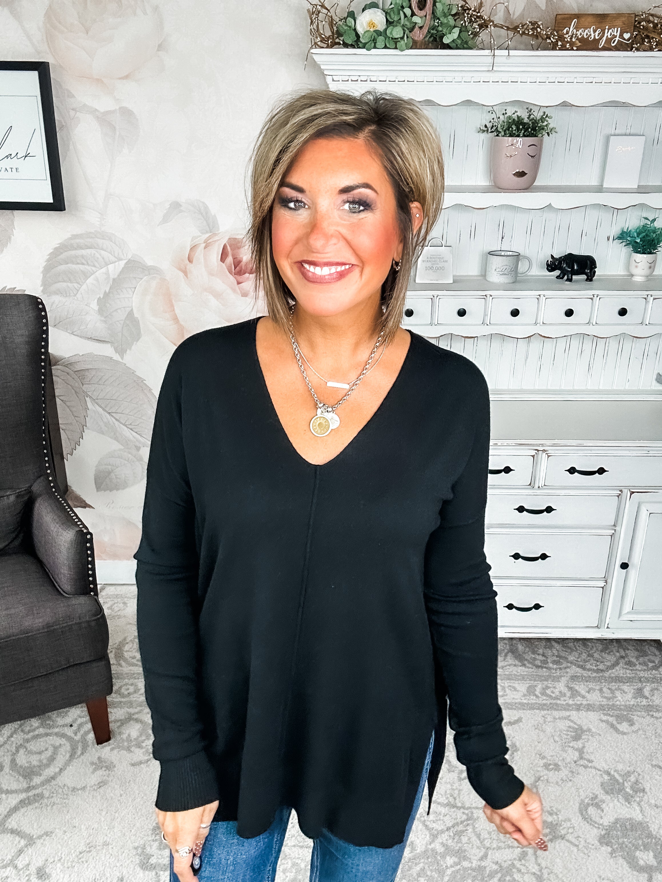 BLACK FRIDAY EXCLUSIVE - Blackout Breezer Sweater - Black