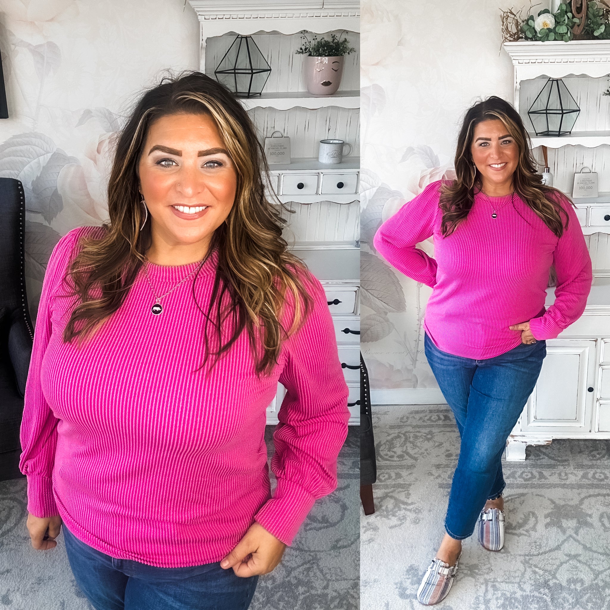 Share My Secret Pullover - Magenta