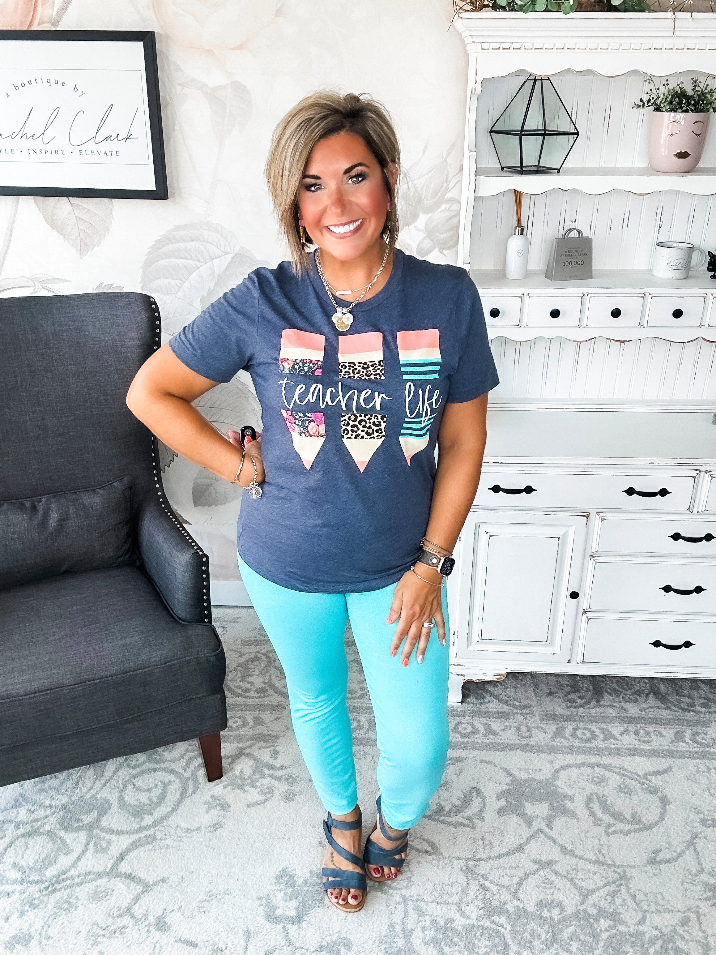 Teacher Life Graphic Tee