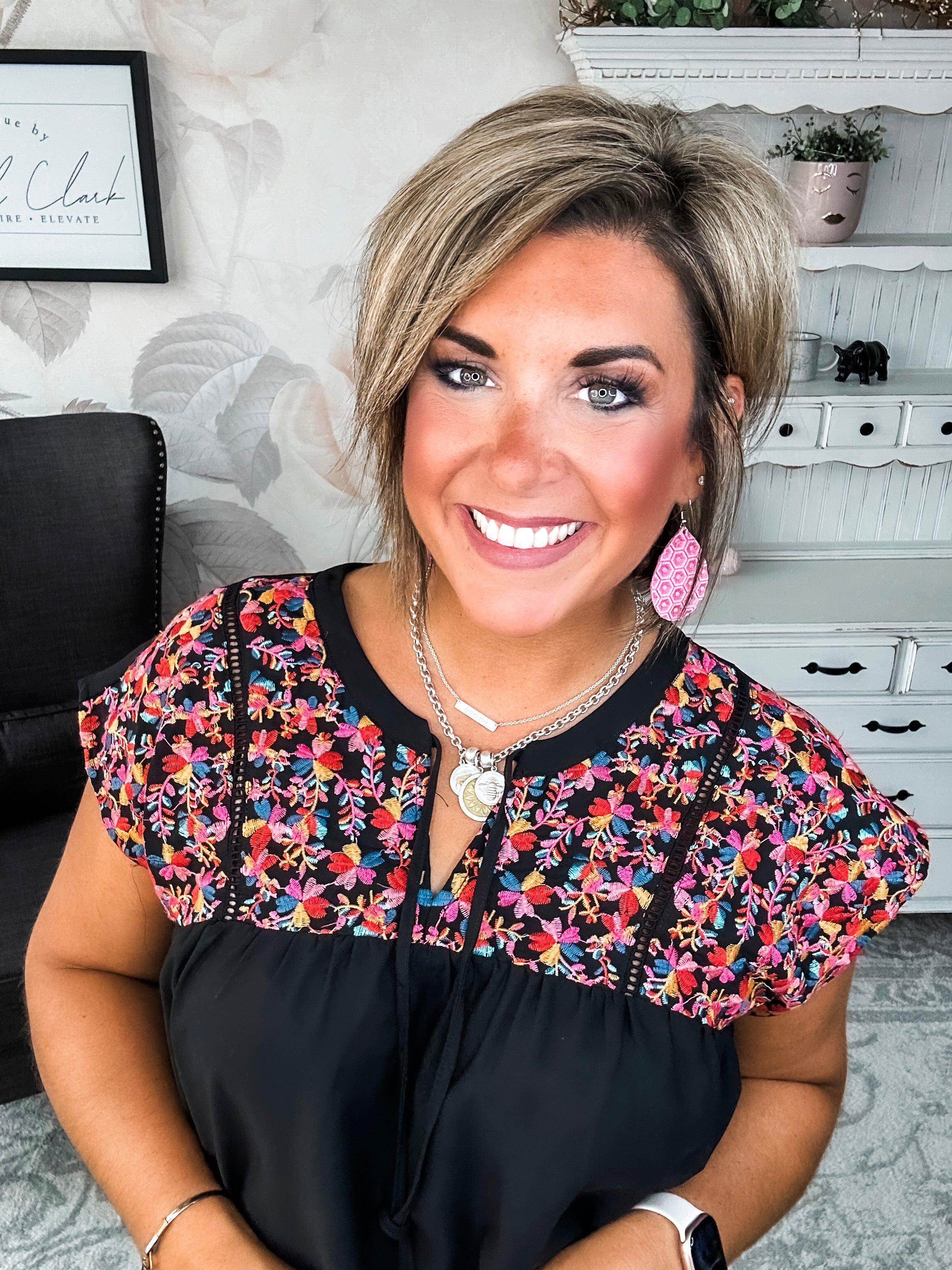 Listen To Your Heart Blouse - Black