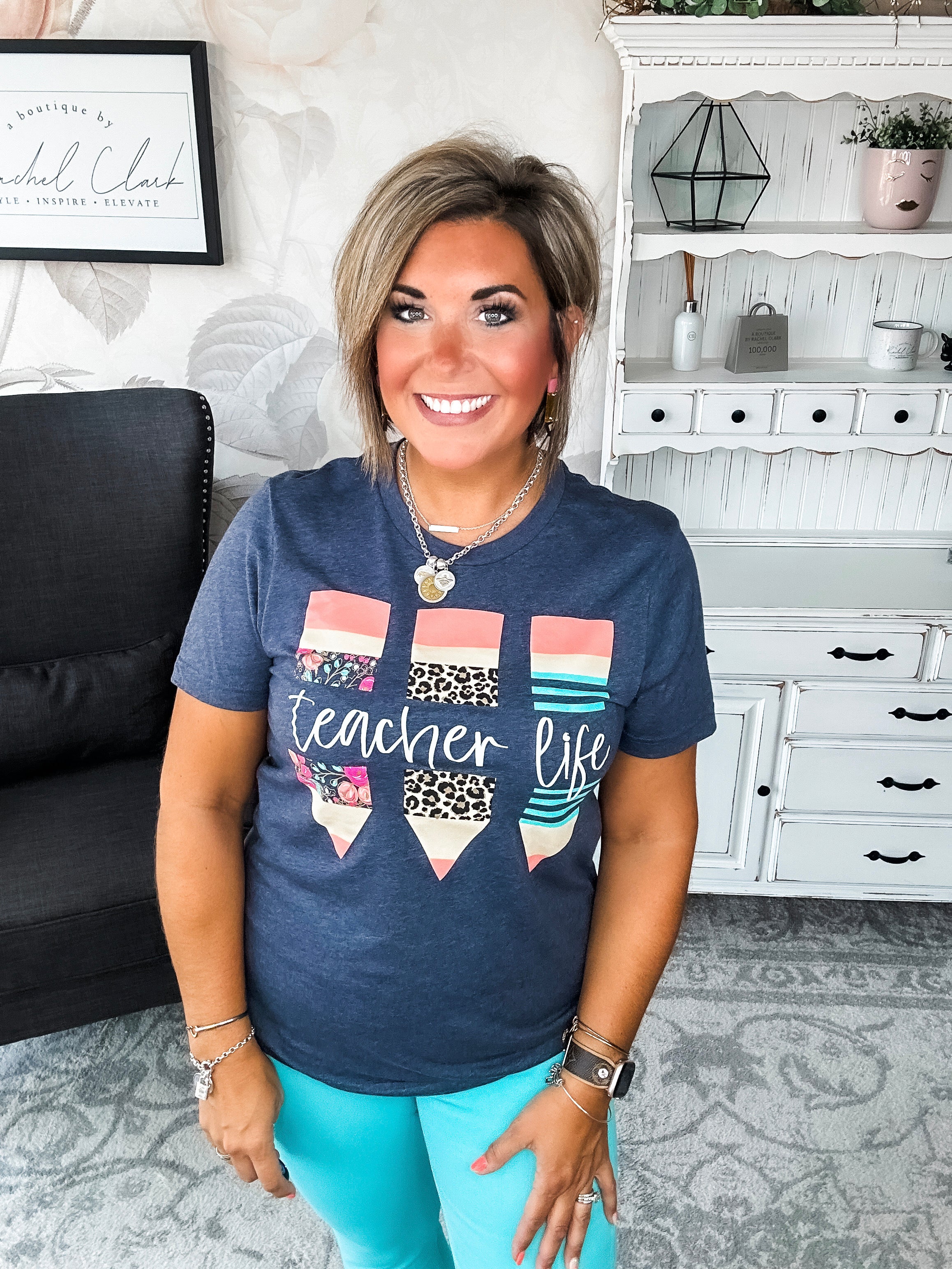 Teacher Life Graphic Tee