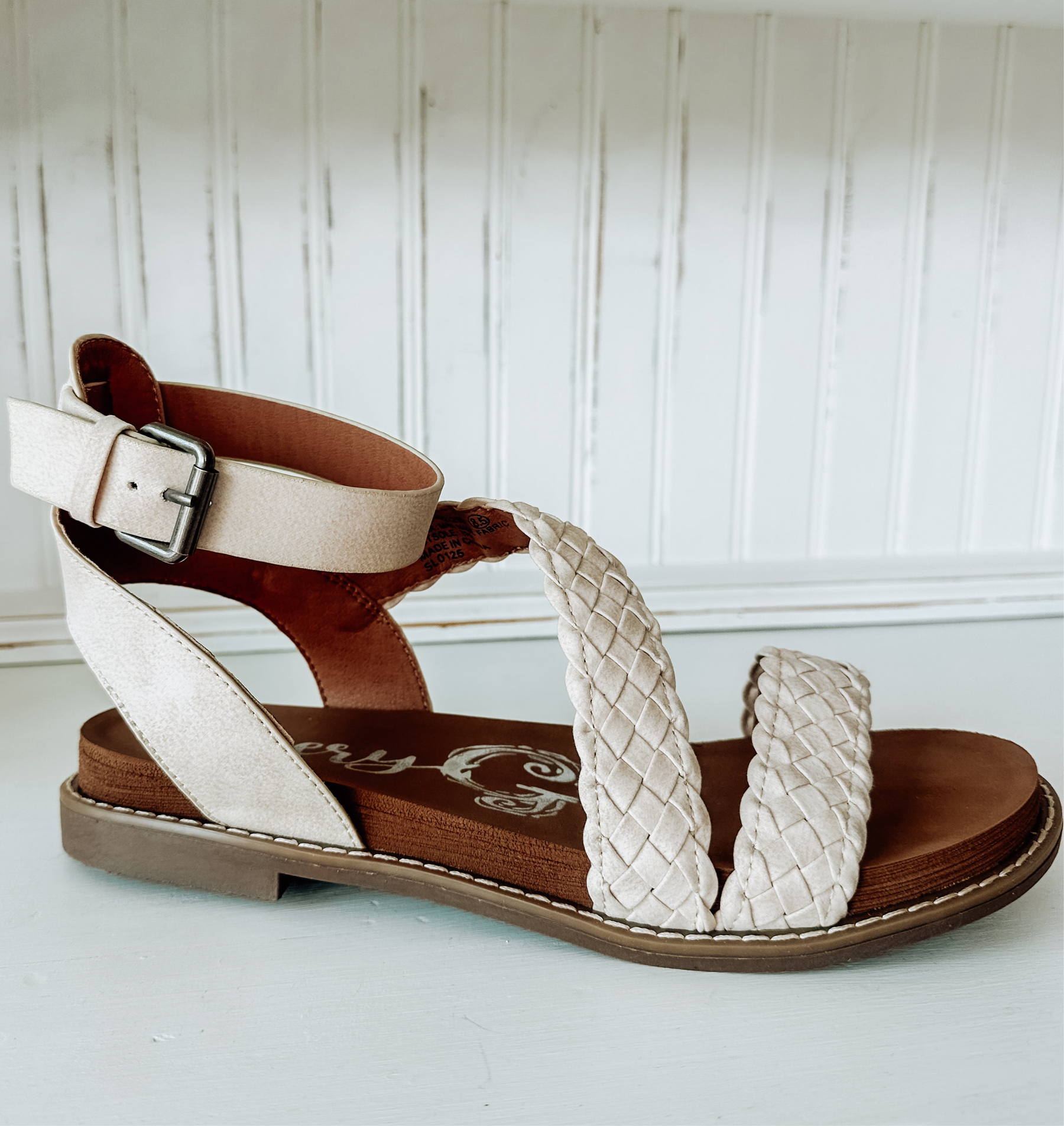 Sylvie Braided Sandal - Cream