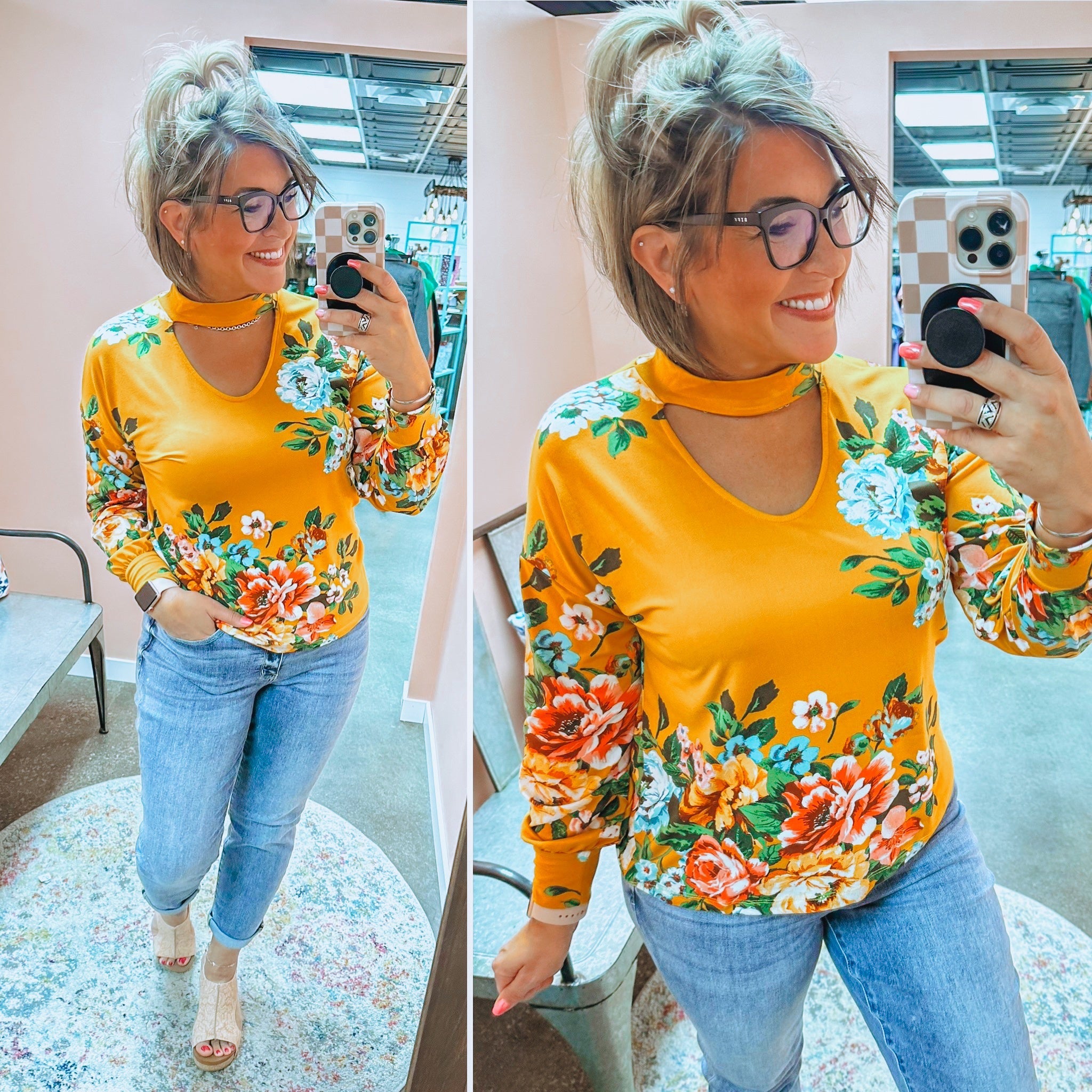 You're Still Number One Floral Top