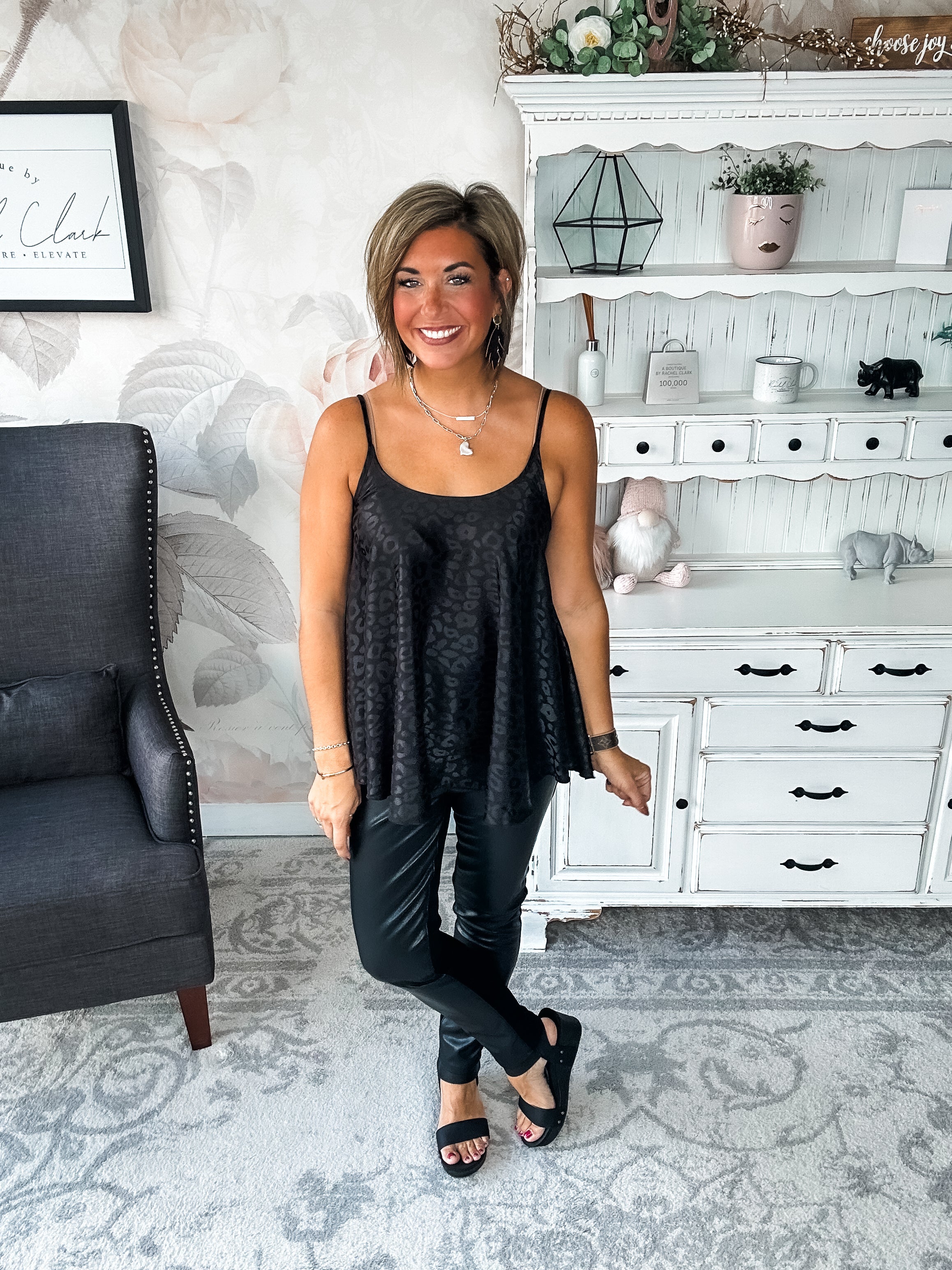 Remember Your Heart Tank - Black