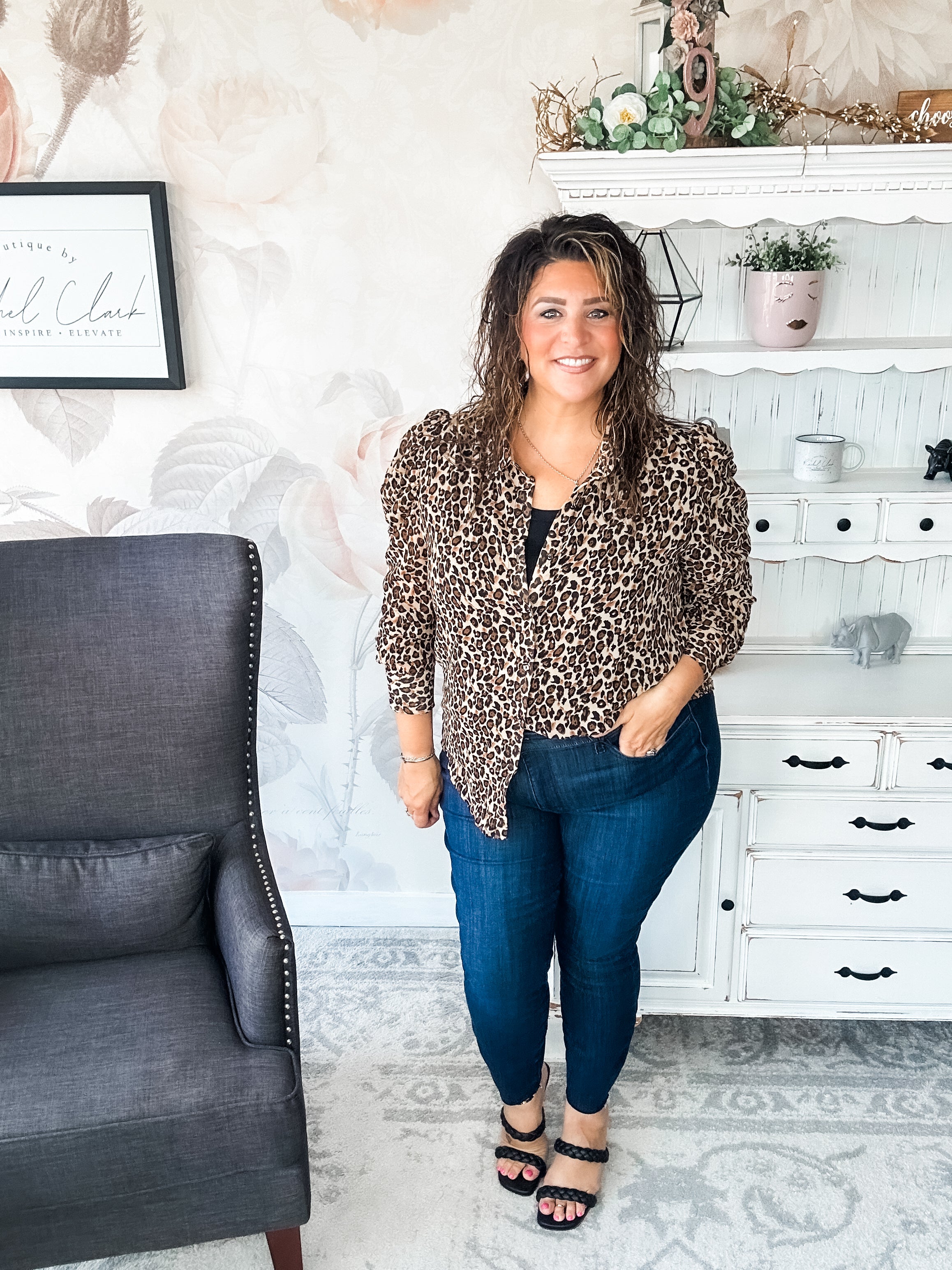 Watch Over You Leopard Blouse