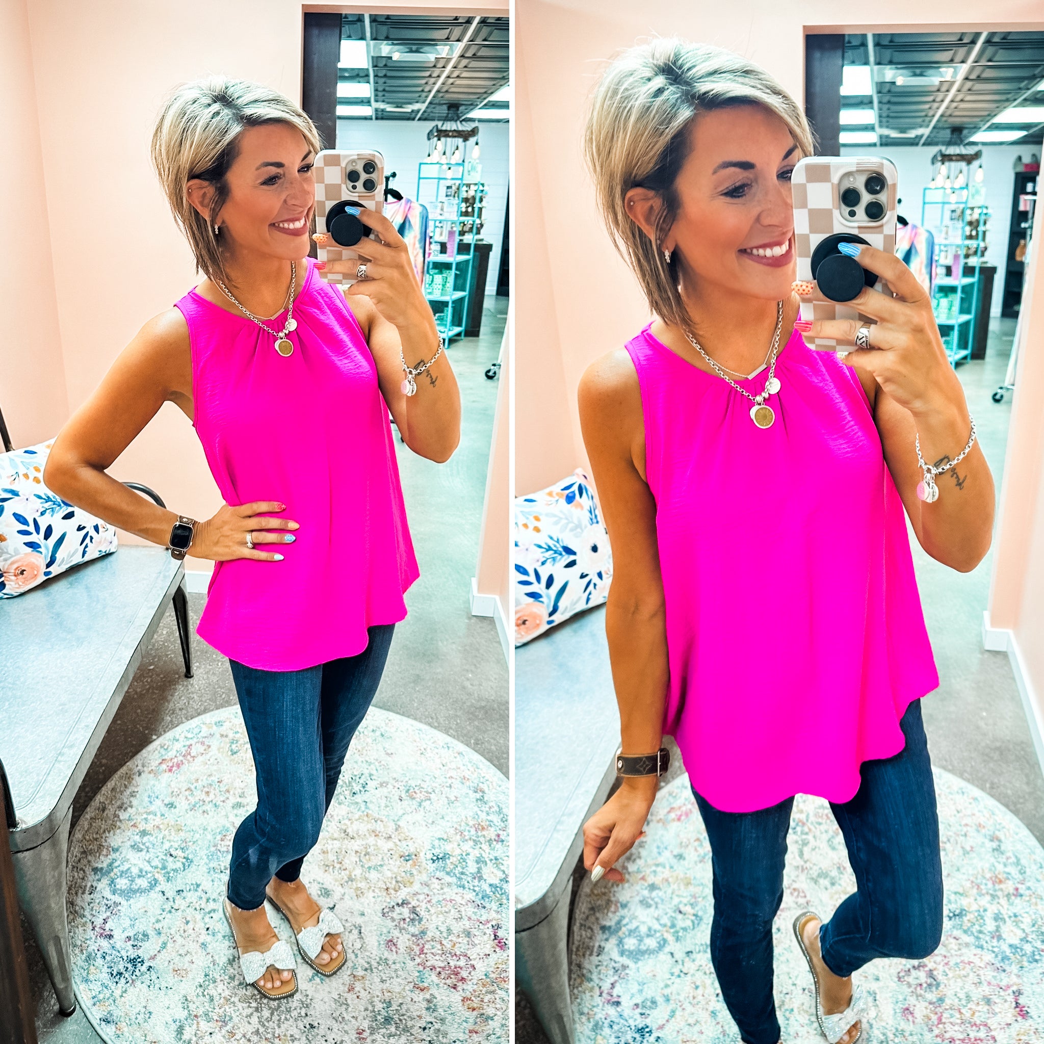 Here's Your One Tank - Fuchsia