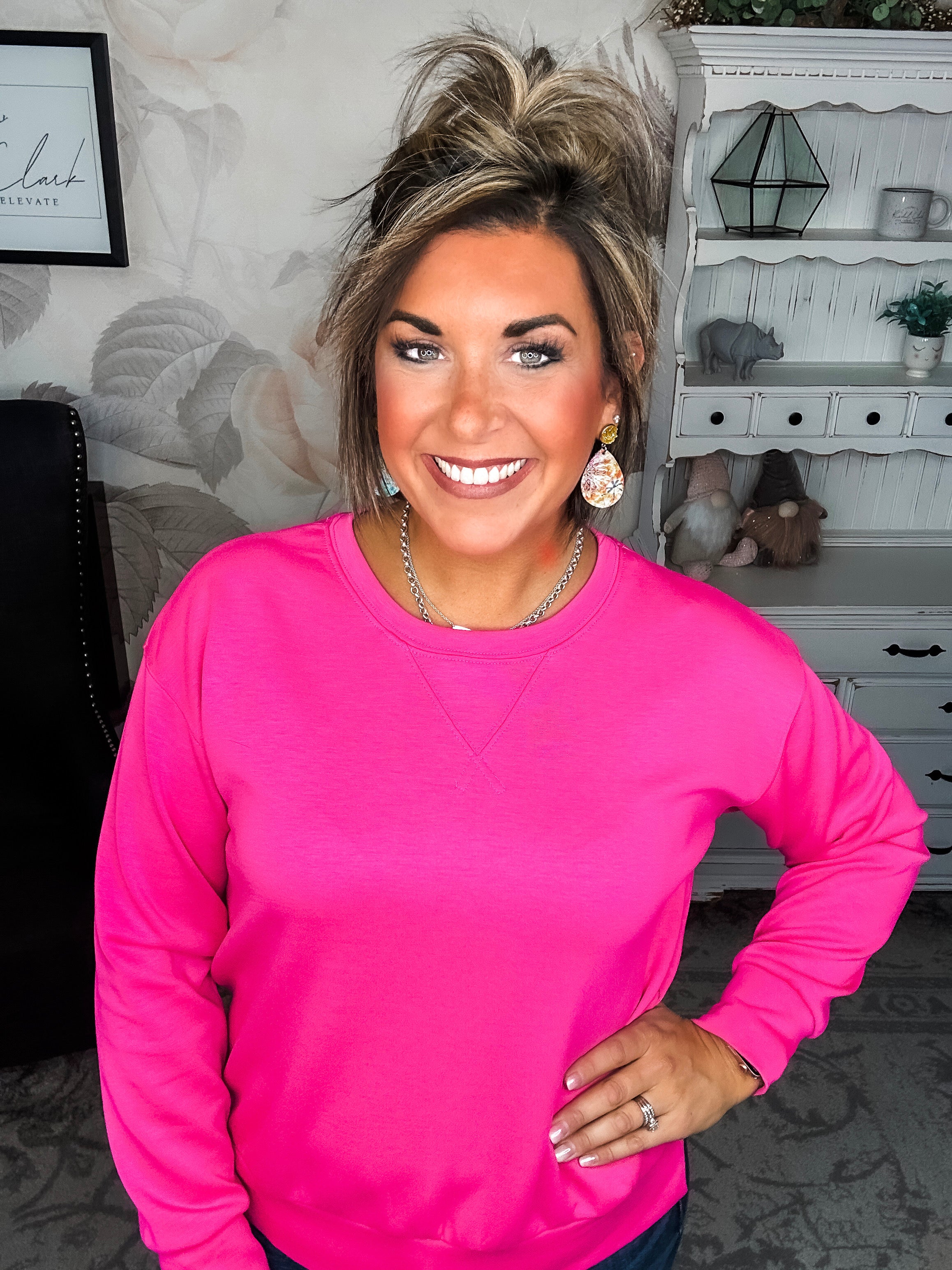 Classy On The Weekend Set - Hot Pink