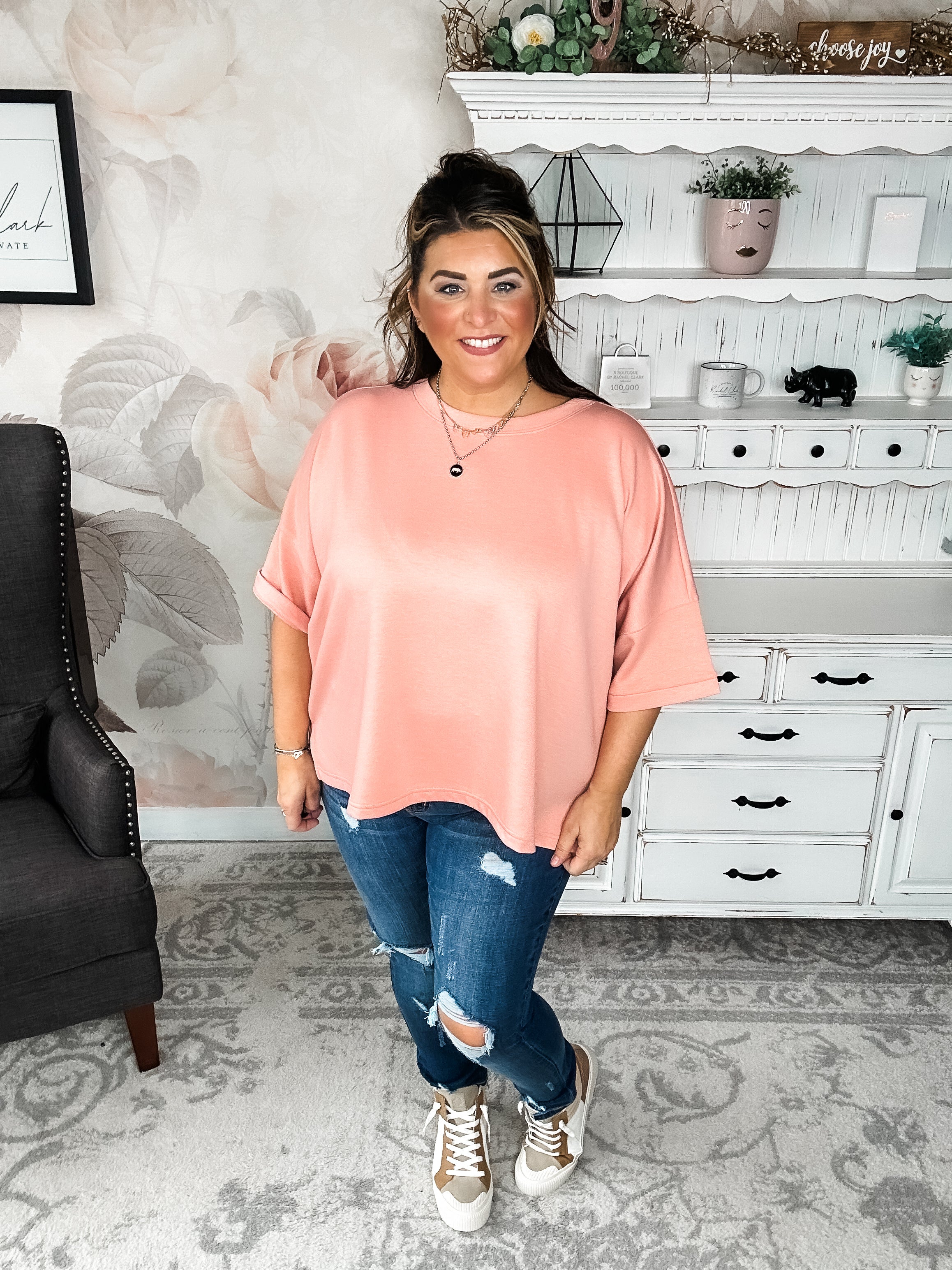 BLACK FRIDAY EXCLUSIVE - Nightfall Nomad Pullover - Tan Rose