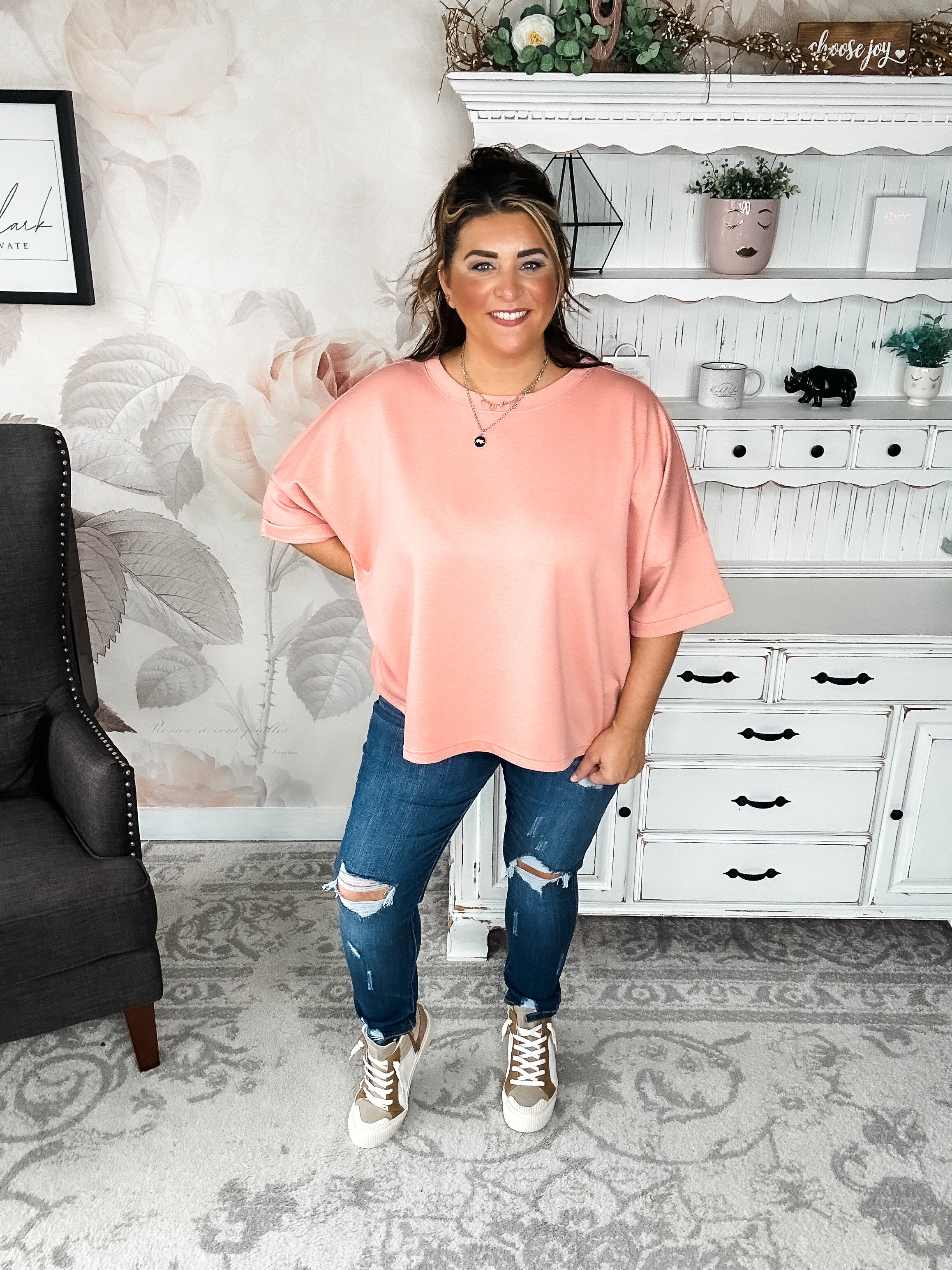 Nightfall Nomad Pullover - Tan Rose