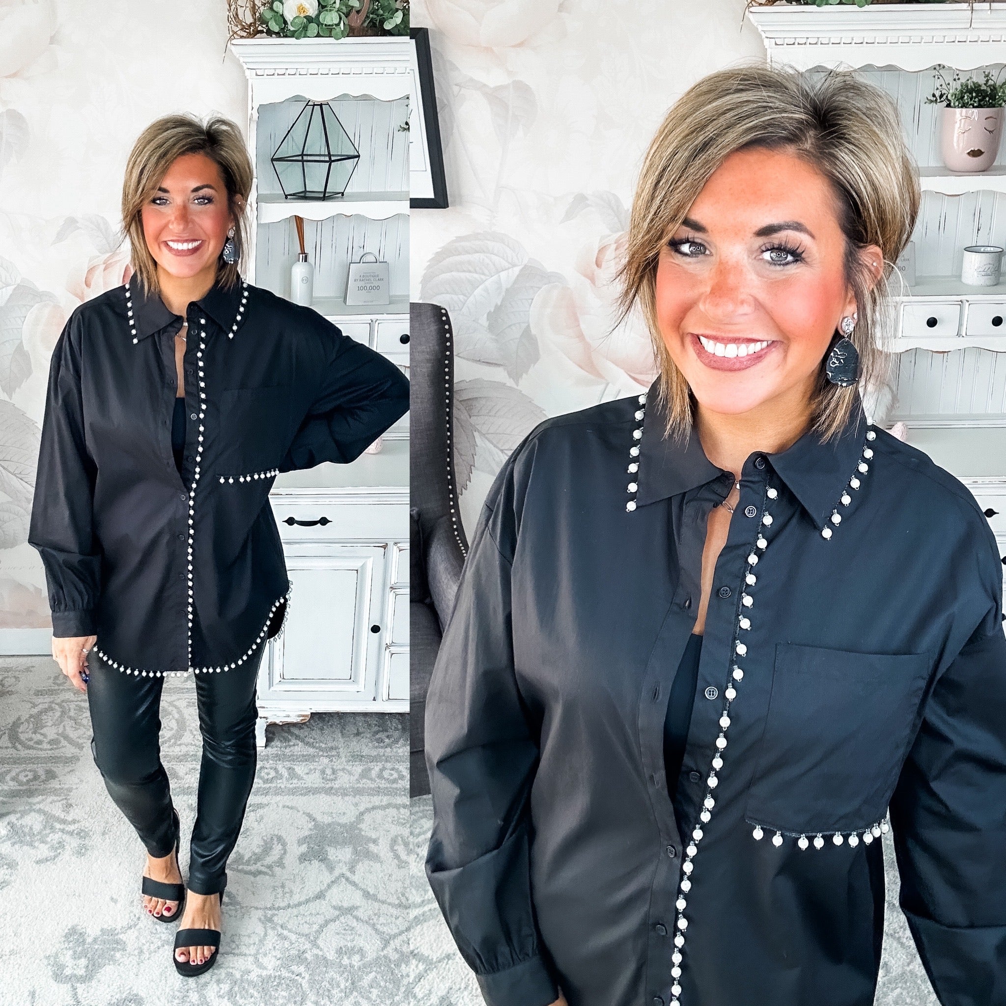 You are Extraordinary Button Down - Black