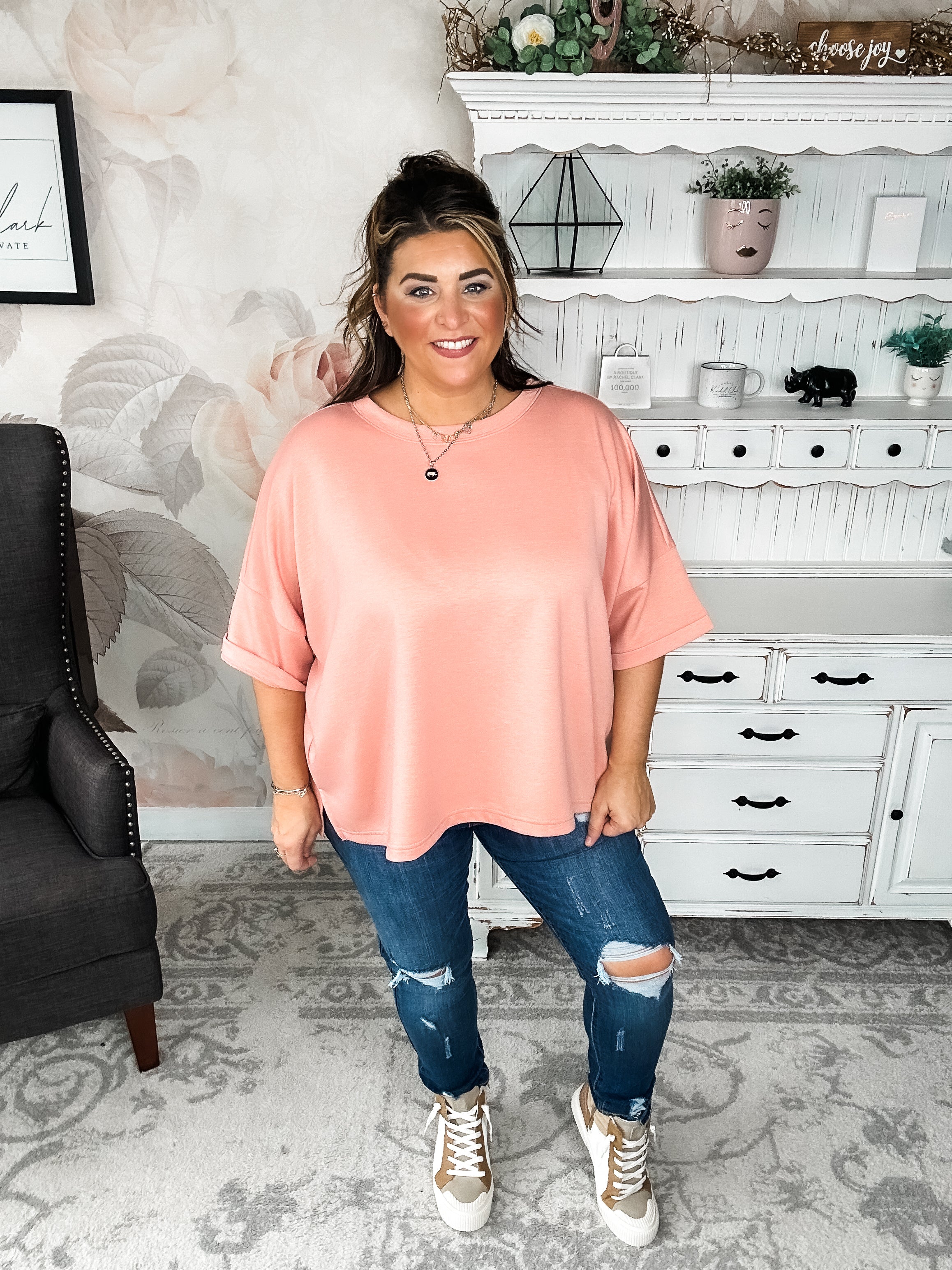 Nightfall Nomad Pullover - Tan Rose