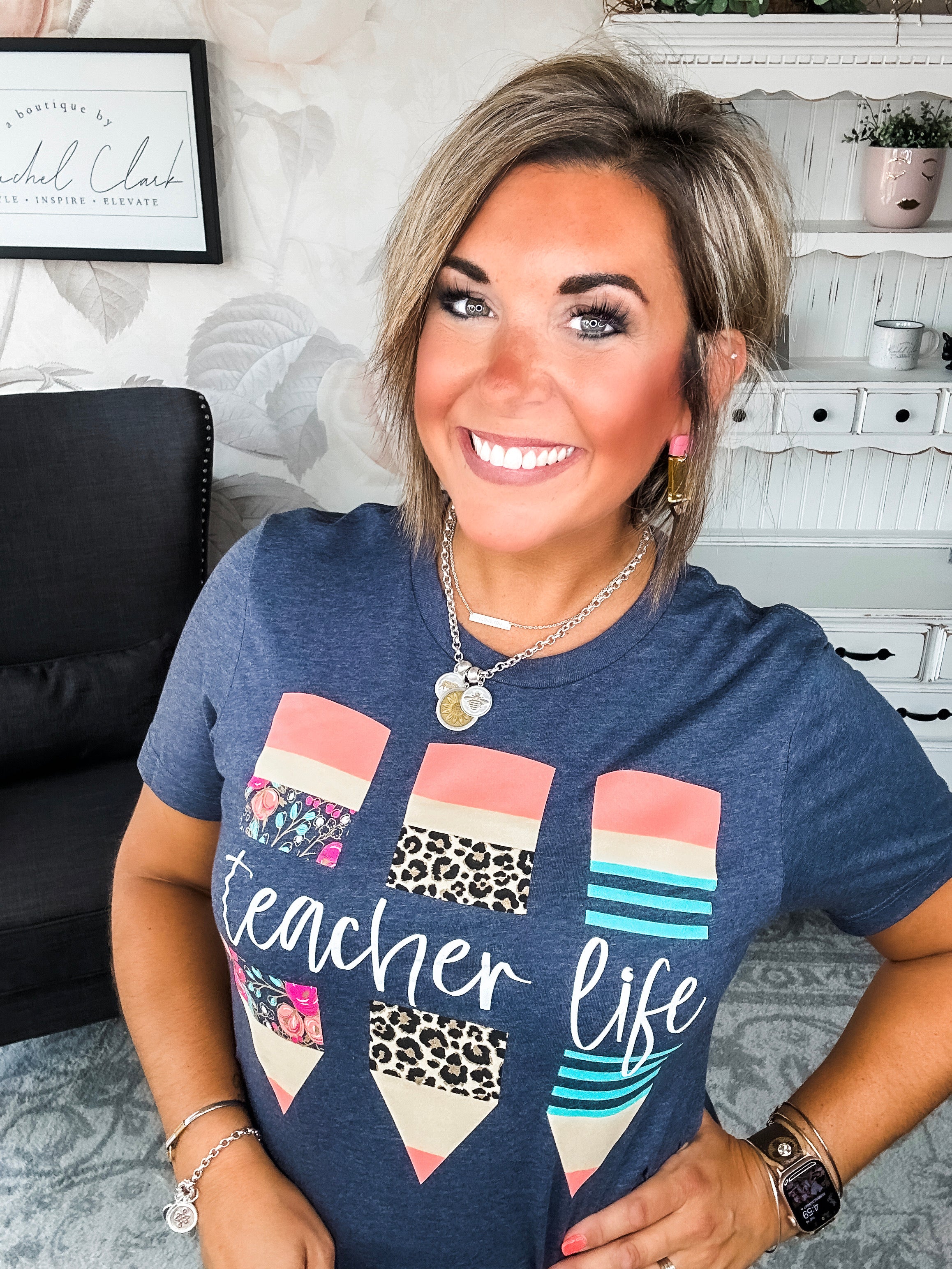 Teacher Life Graphic Tee
