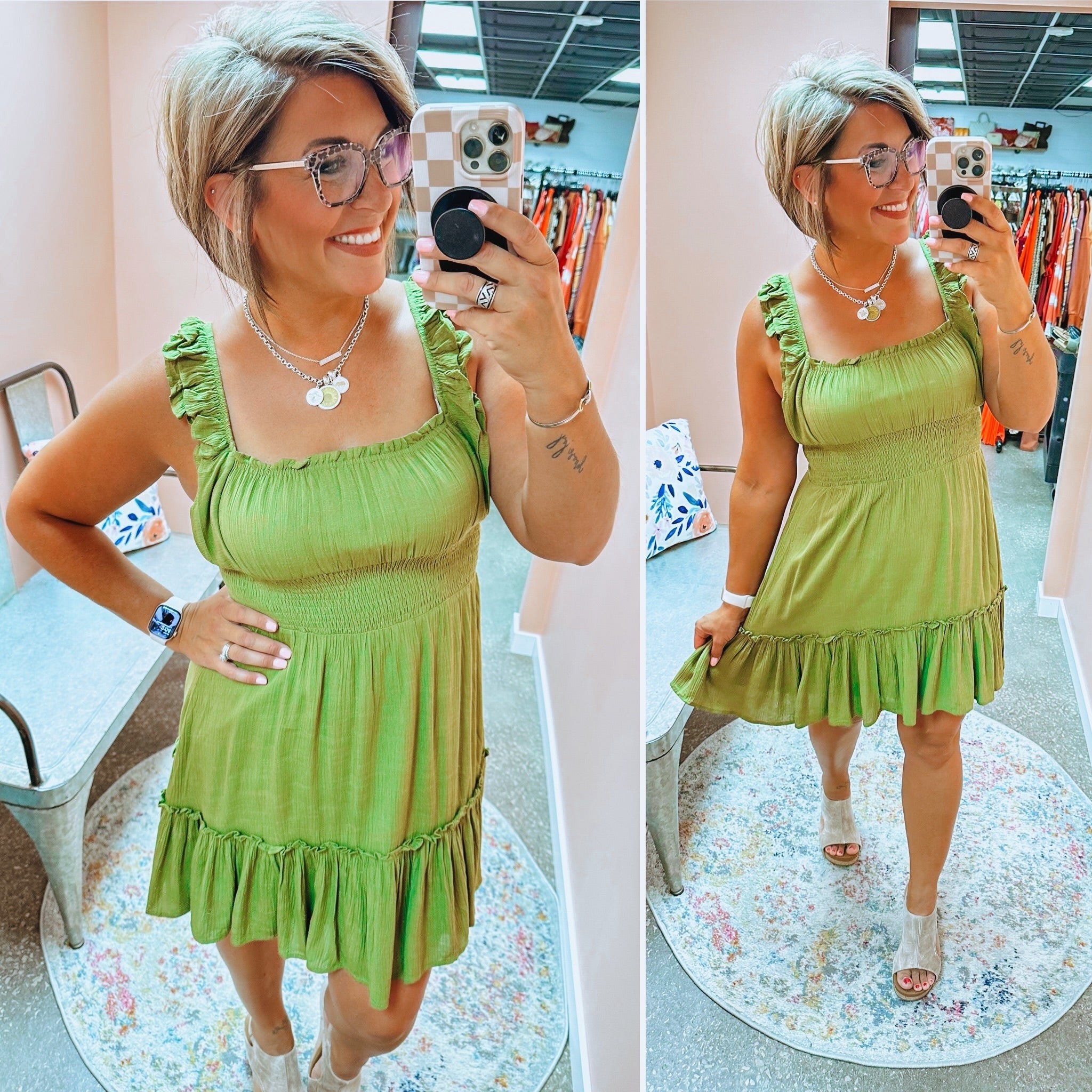 Do What We Do Dress - Olive