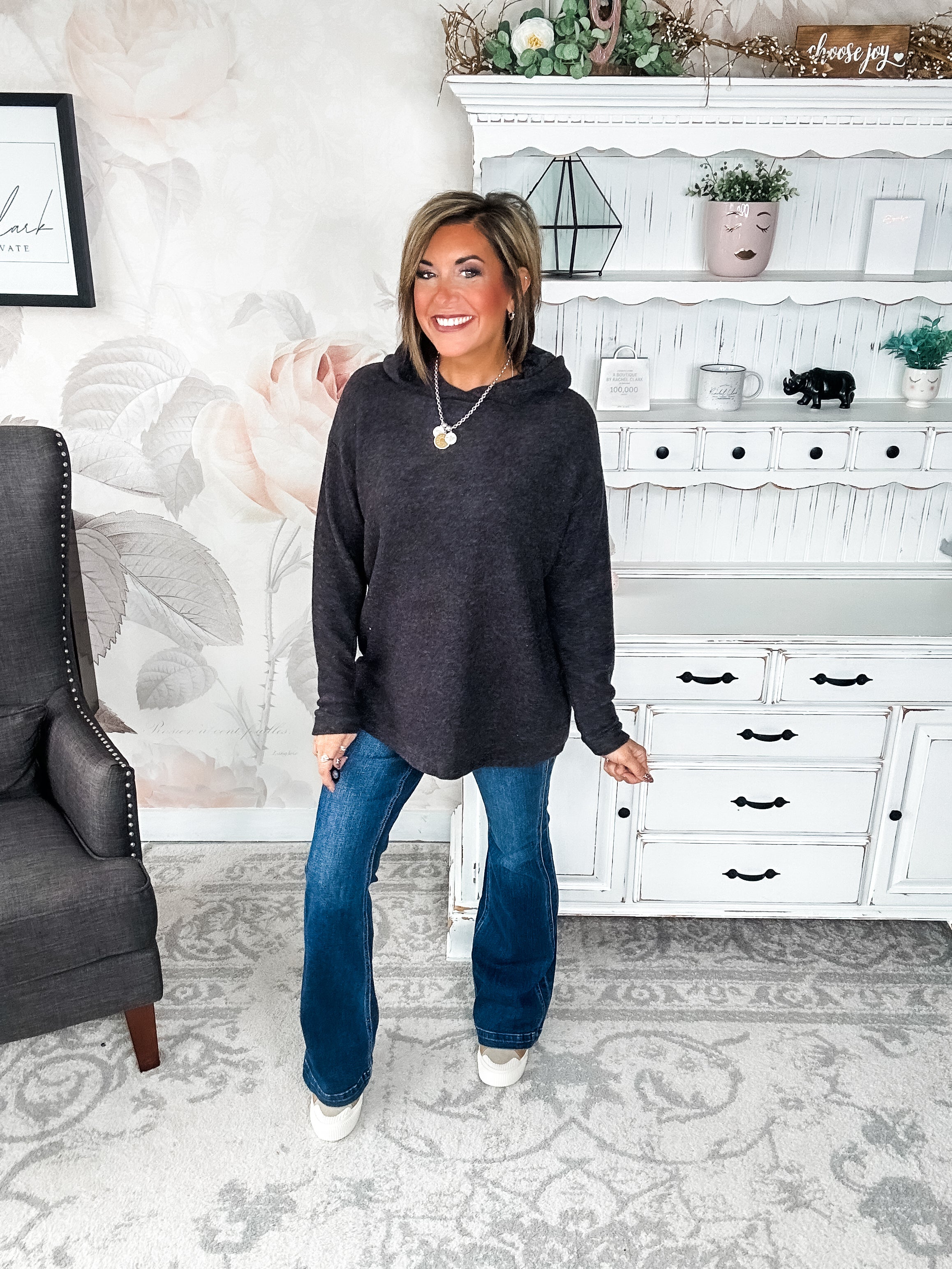 BLACK FRIDAY EXCLUSIVE - Shop Til Sunrise Sweater- Black