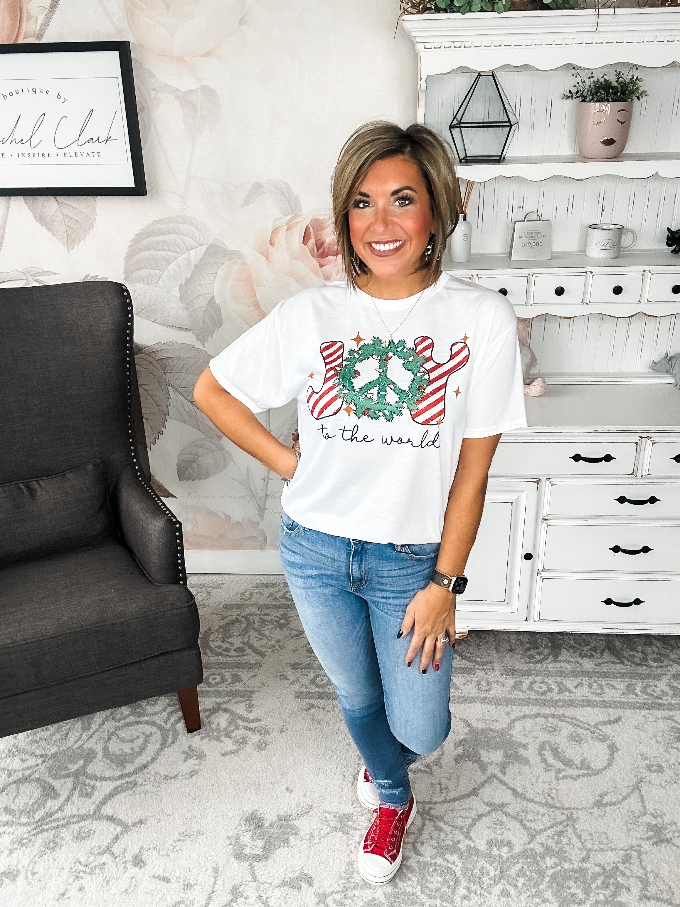 Joy to the Wreath Graphic Tee