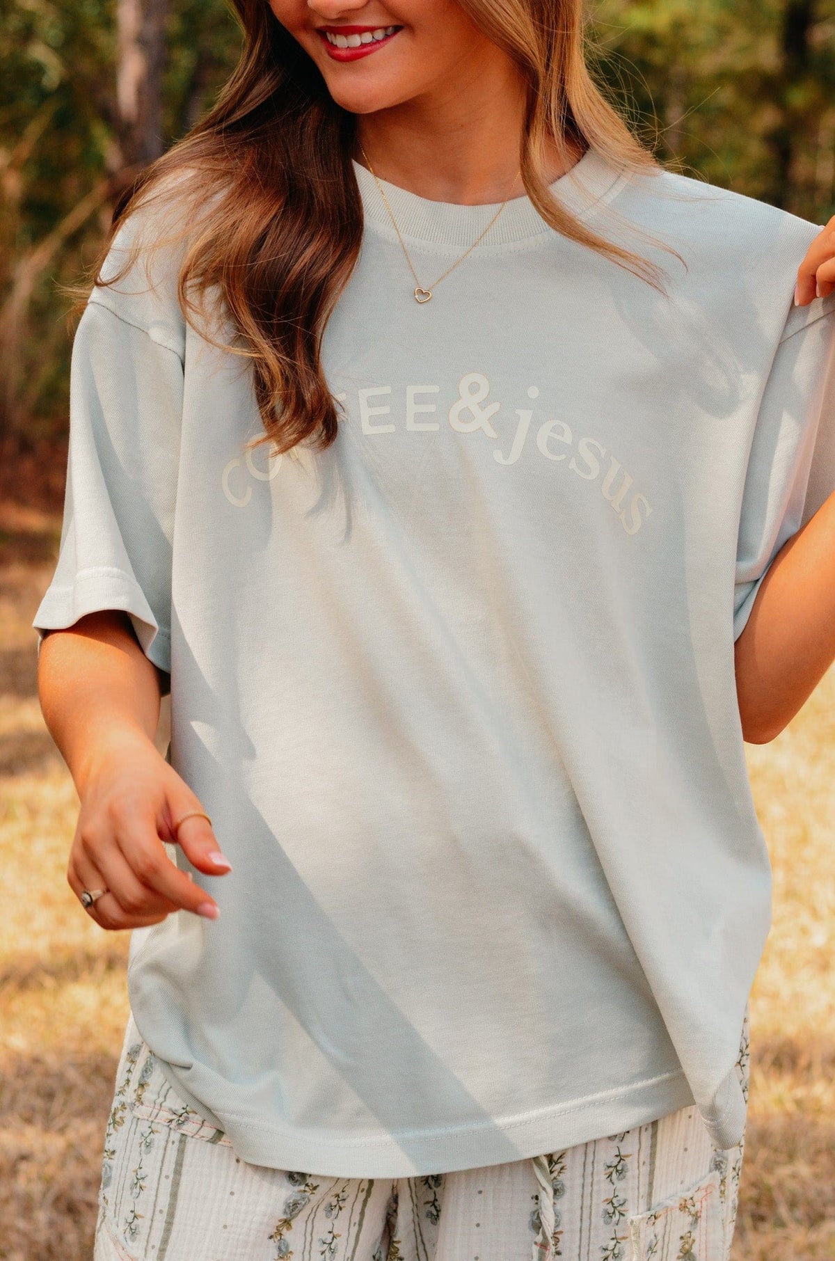 Coffee & Jesus Mock Tee *ONLINE EXCLUSIVE*