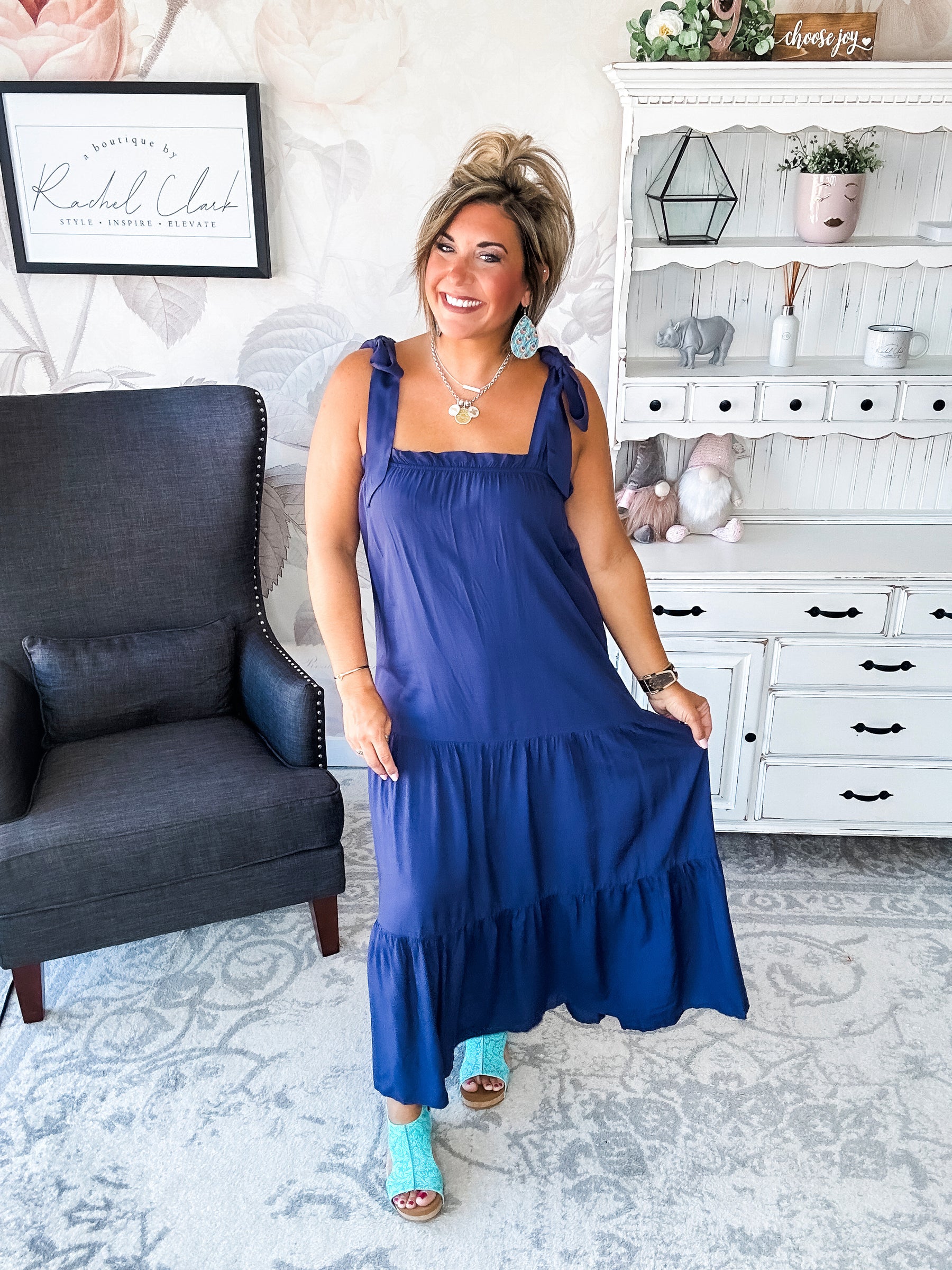 Working on Us Tiered Maxi Dress