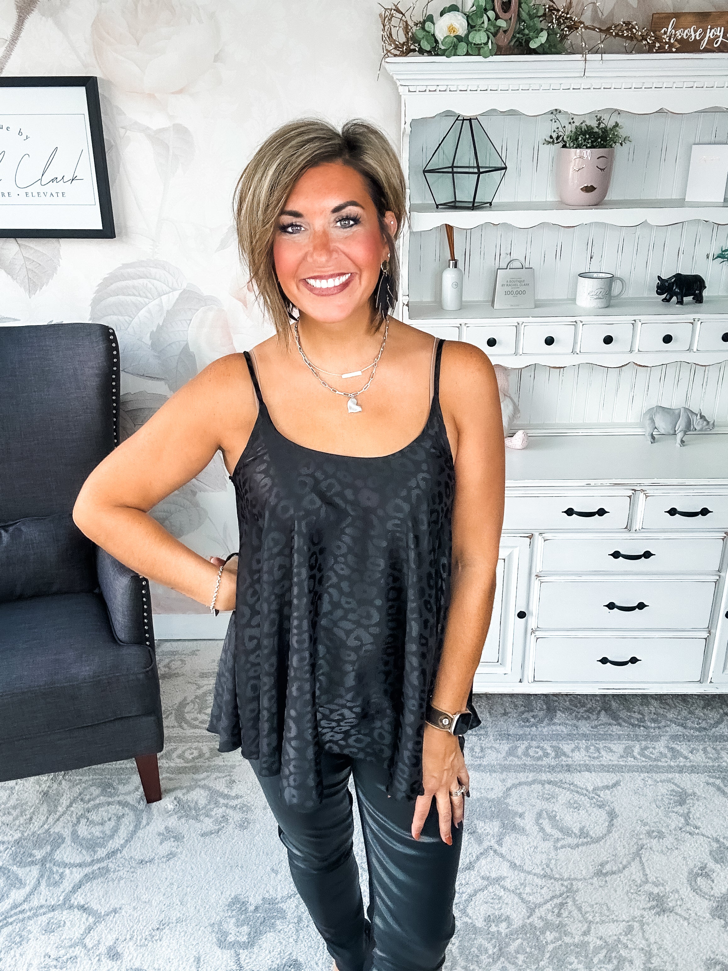 Remember Your Heart Tank - Black