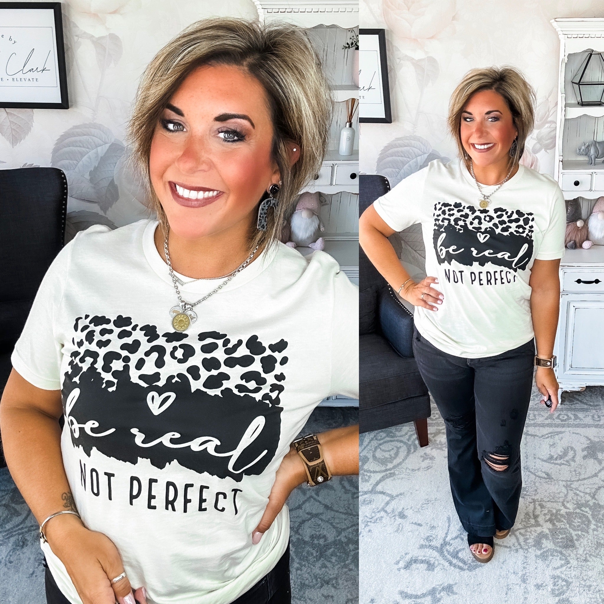 Be Real, Not Perfect Graphic Tee