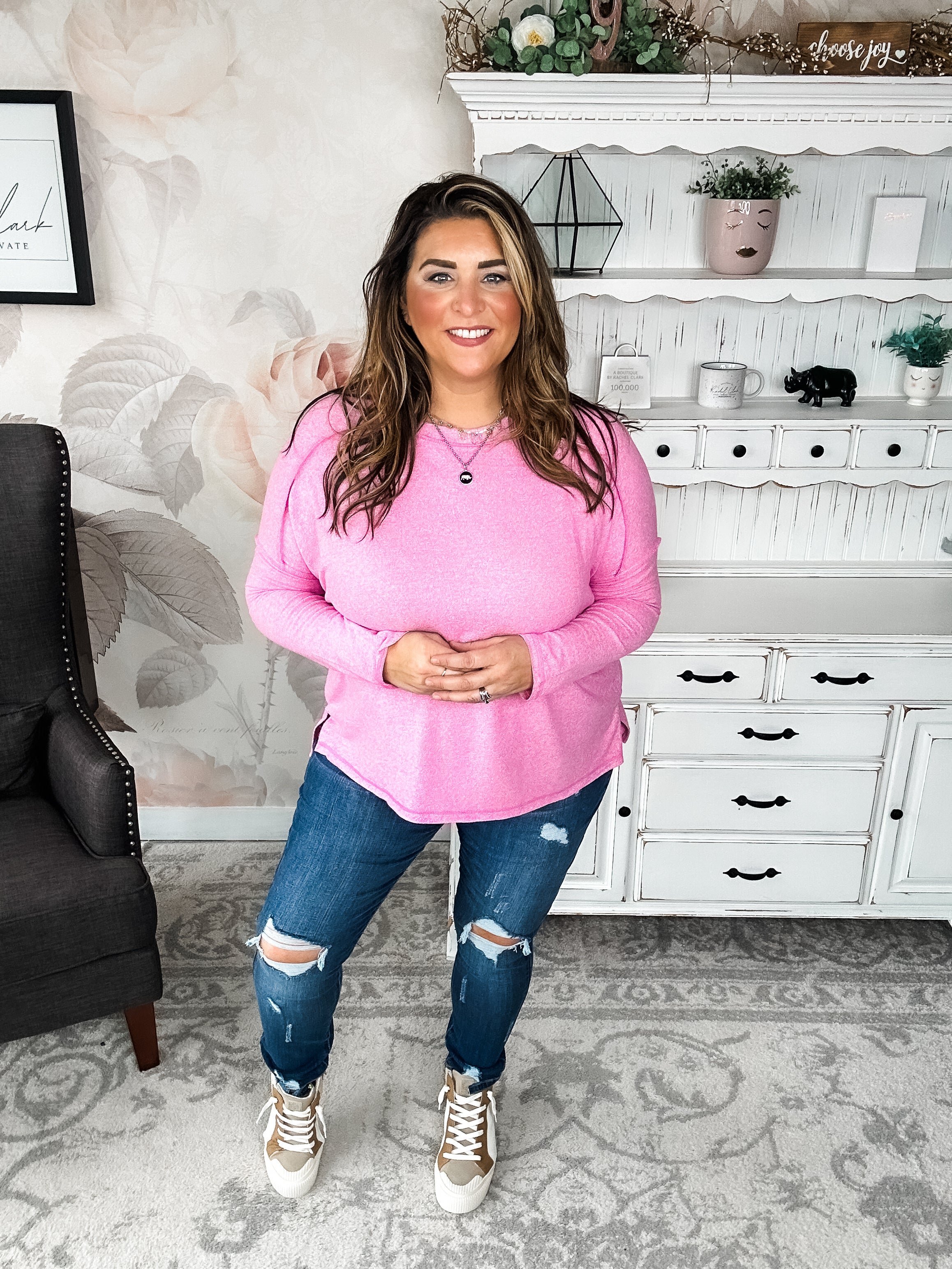 BLACK FRIDAY EXCLUSIVE - Midnight Mover Pullover - Candy Pink