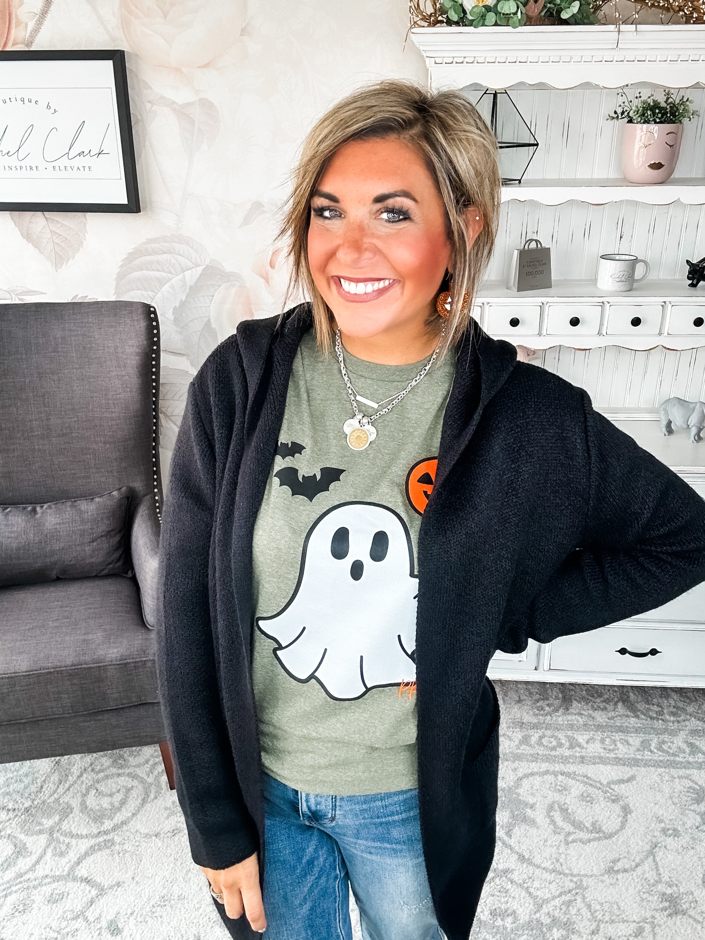 BOO-lloon Ghost Graphic Tee