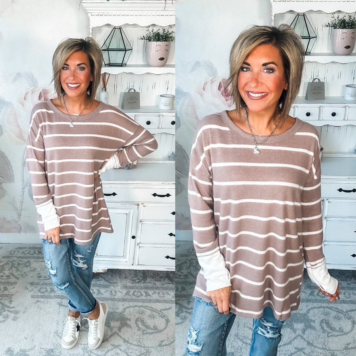 Look Back On The Time Pullover - Mocha