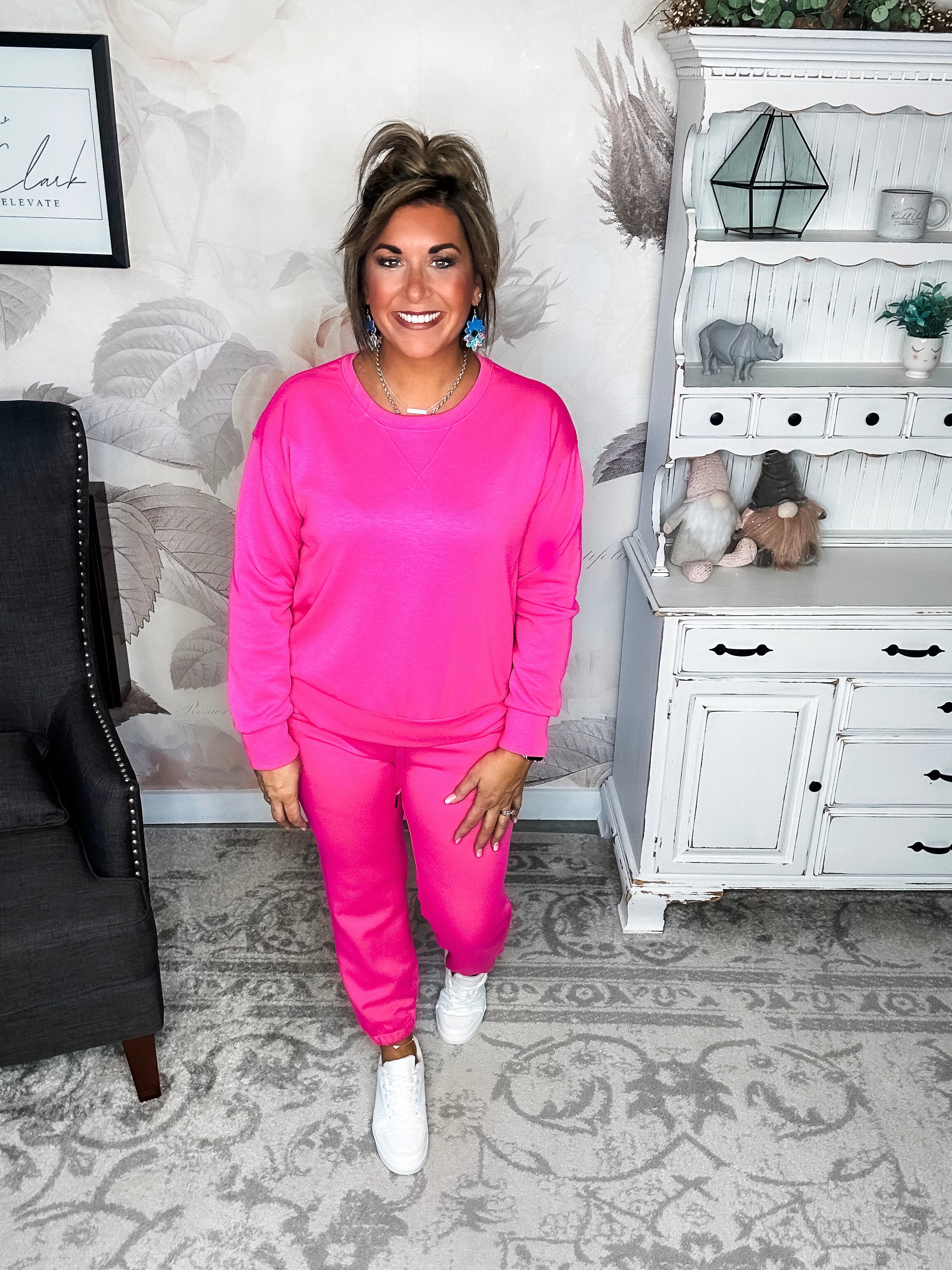 Classy On The Weekend Set - Hot Pink