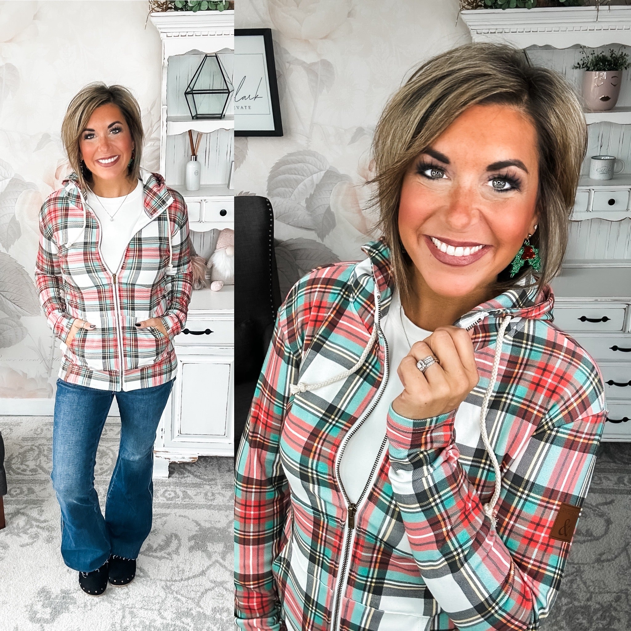 Ampersand Avenue Fullzip Sweatshirt - Warm Wishes