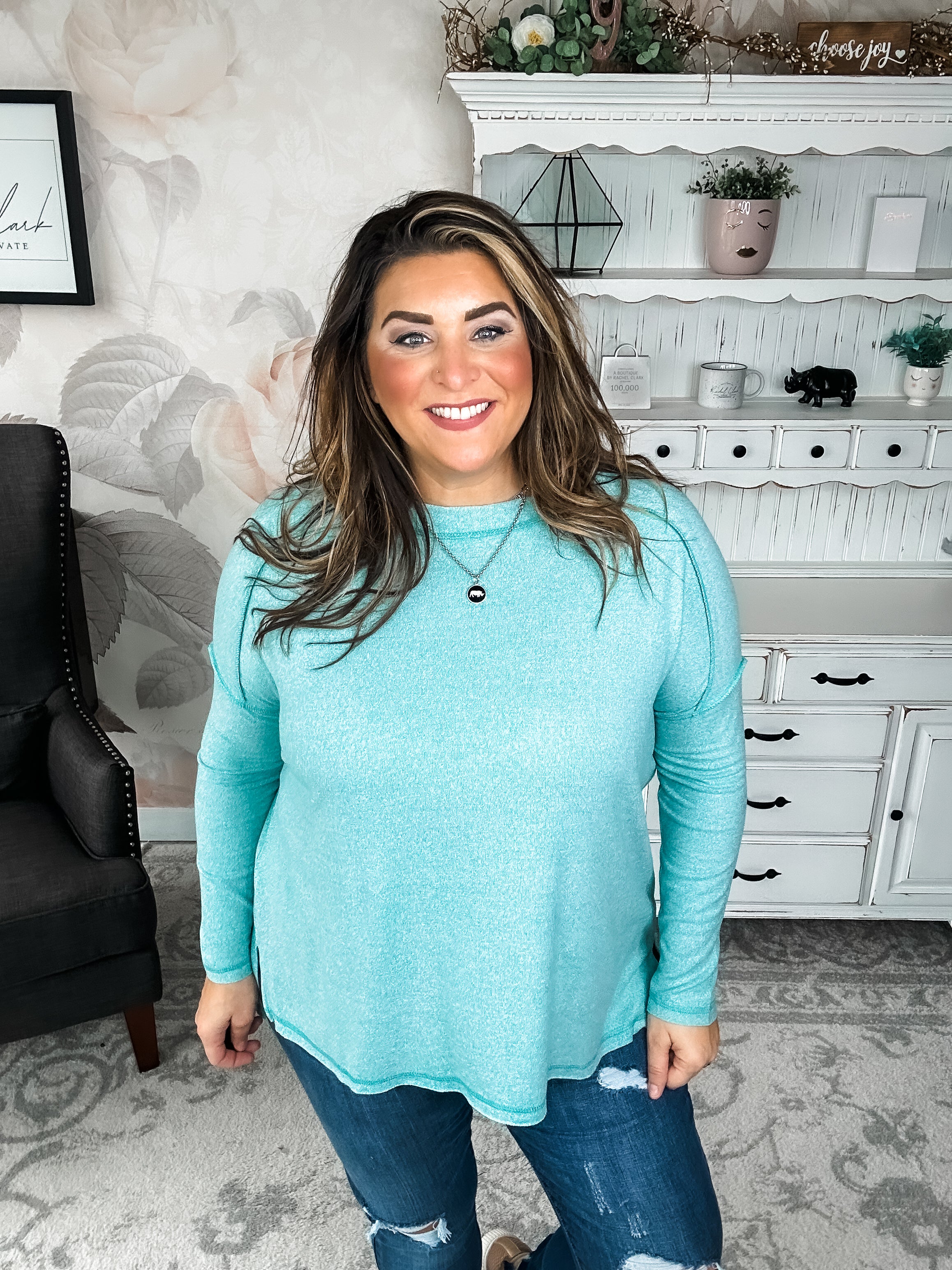 BLACK FRIDAY EXCLUSIVE - Midnight Mover Pullover - Aqua