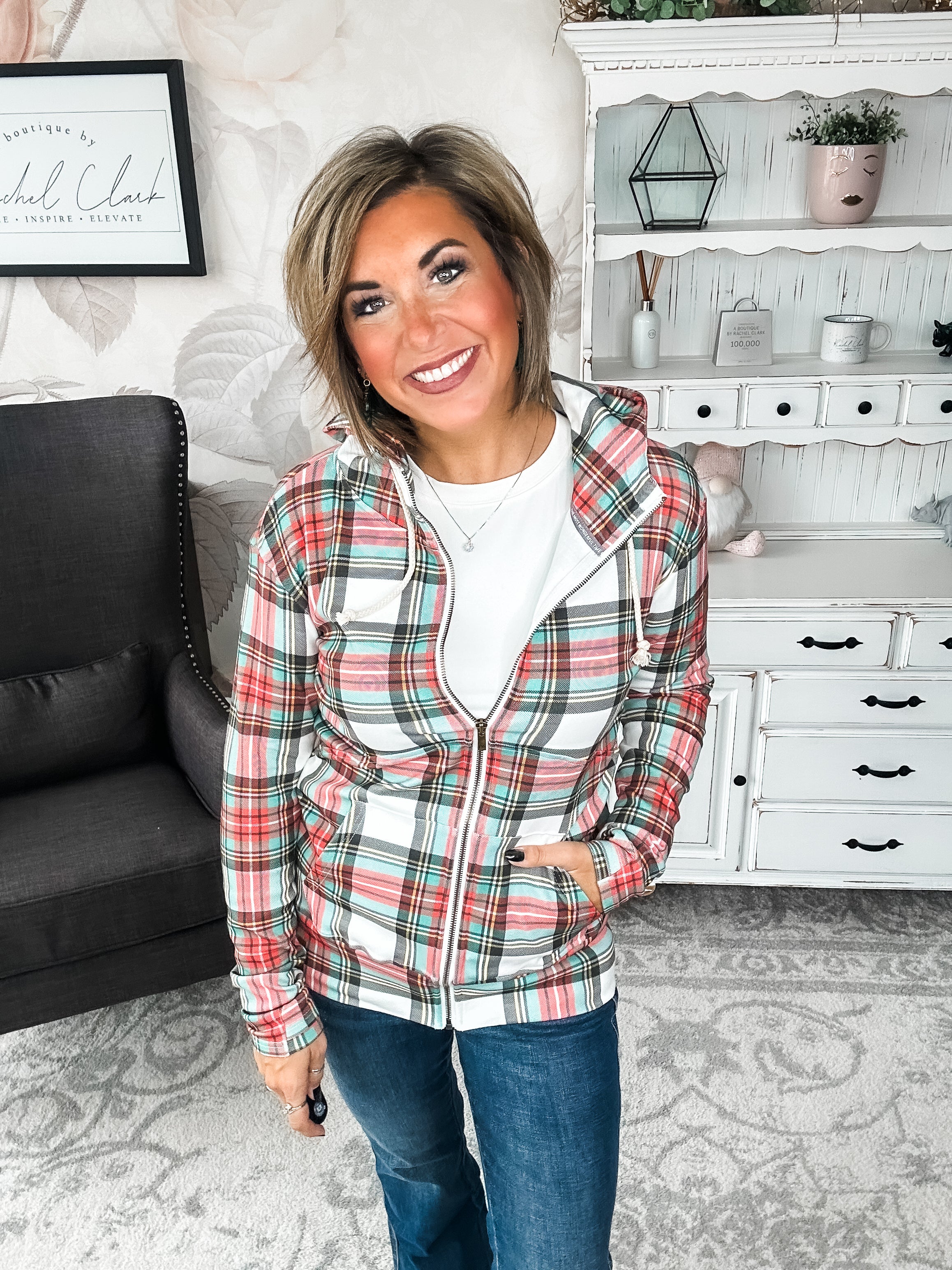 Ampersand Avenue Fullzip Sweatshirt - Warm Wishes