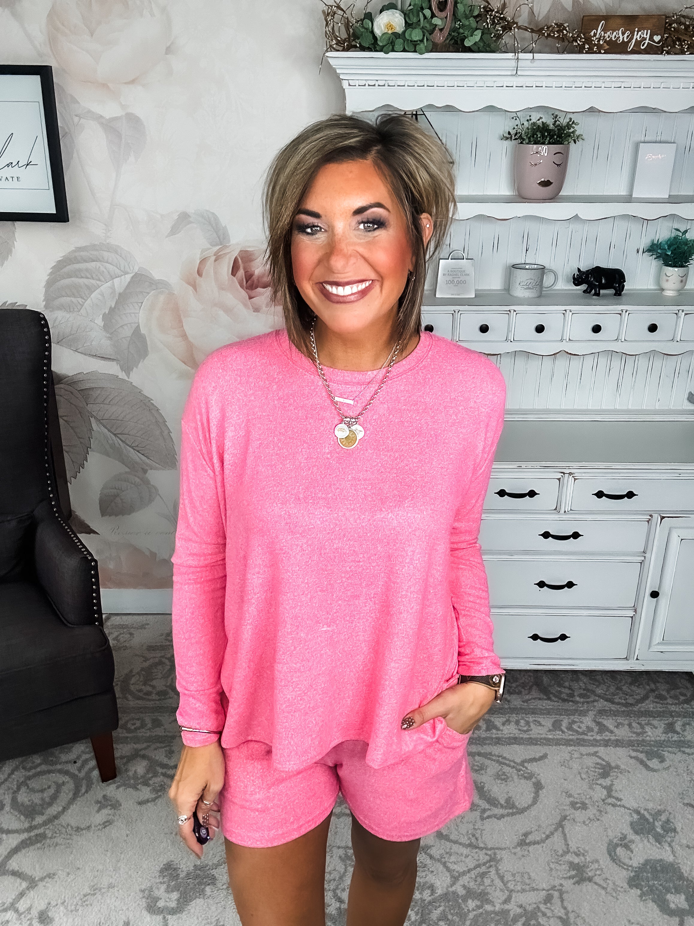 Twilight Traveler Lounge Set - Fuchsia