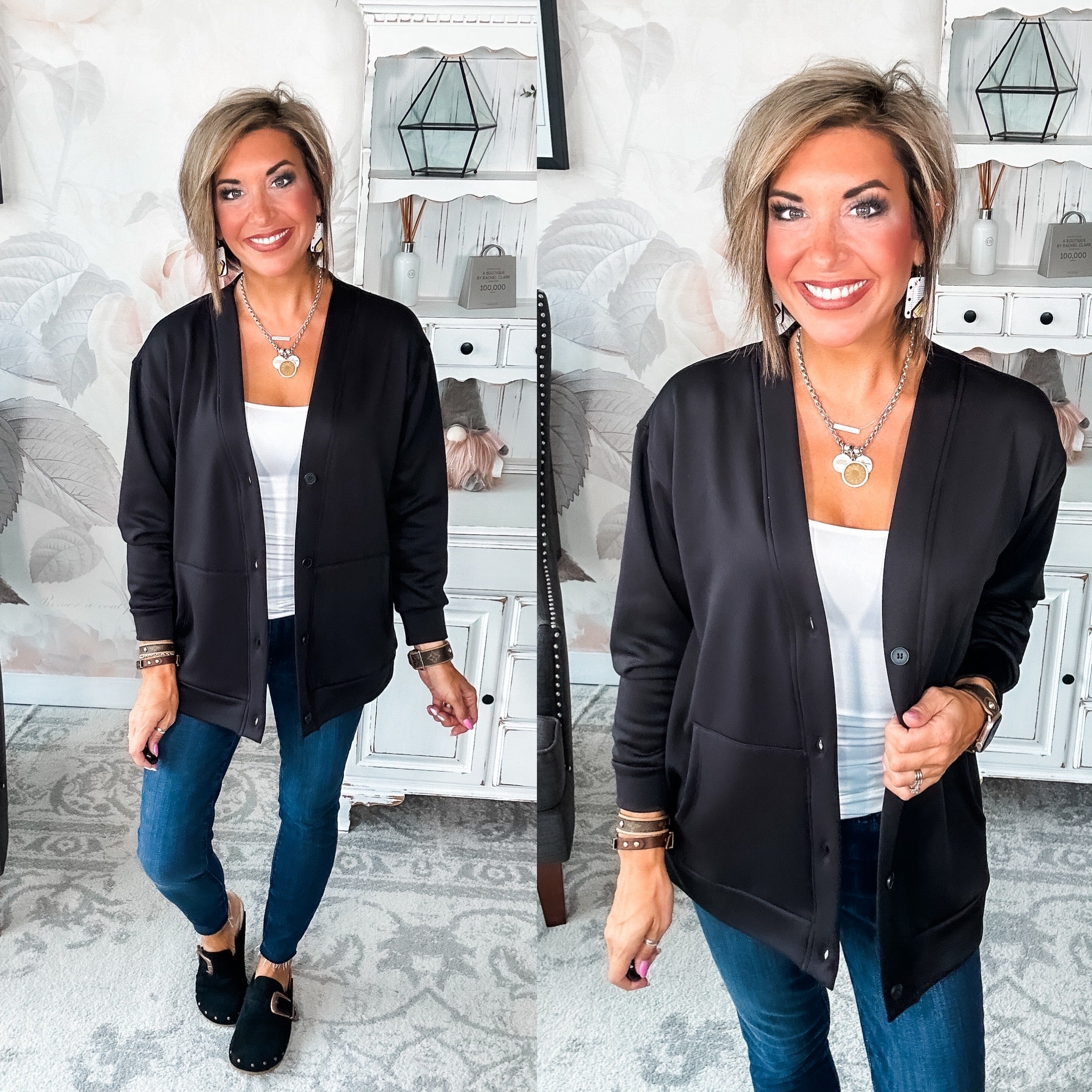 Whatever You Do Cardigan - Black