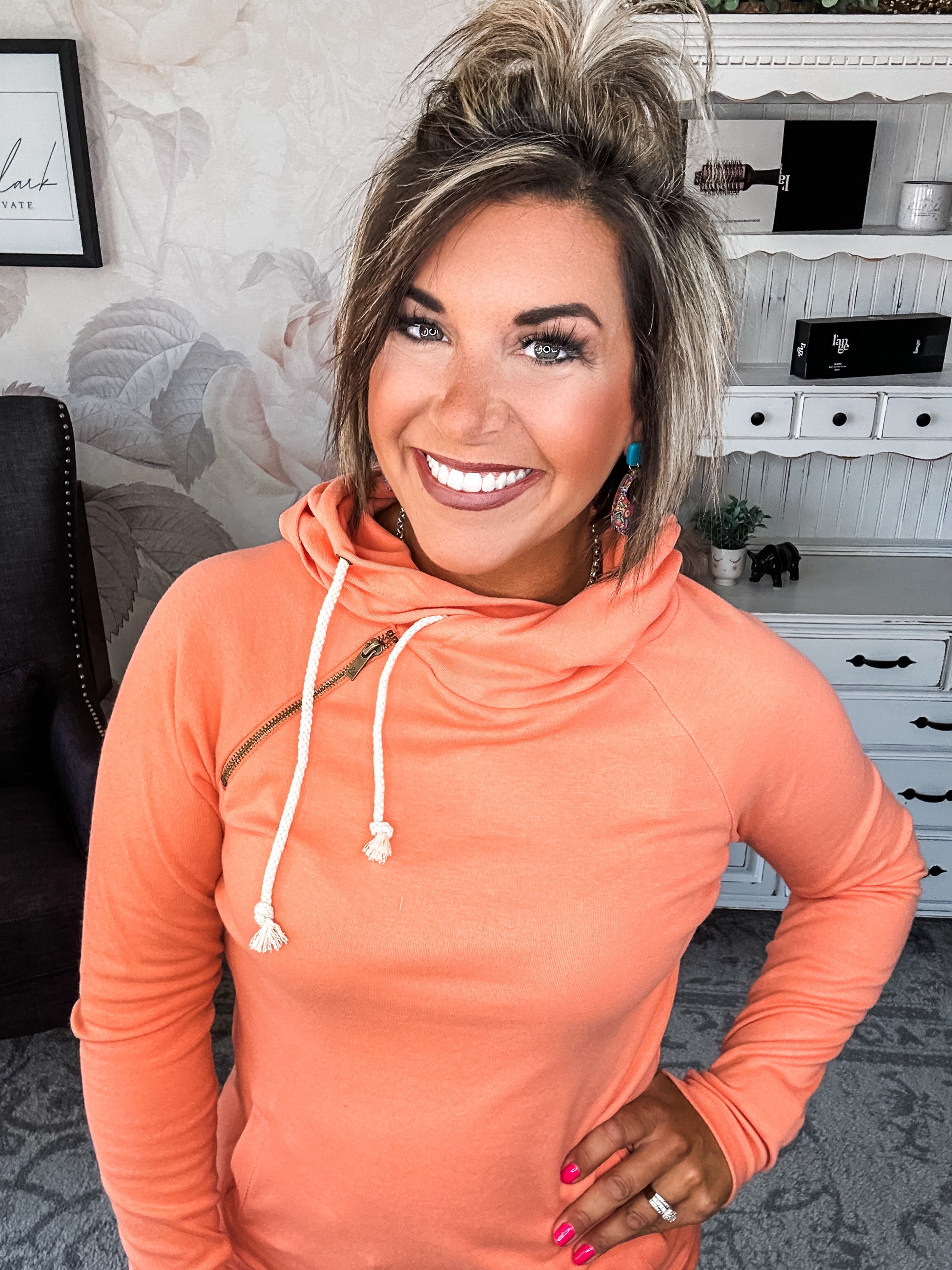 Ampersand Avenue - Doublehood™ Sweatshirt - Orange Peel