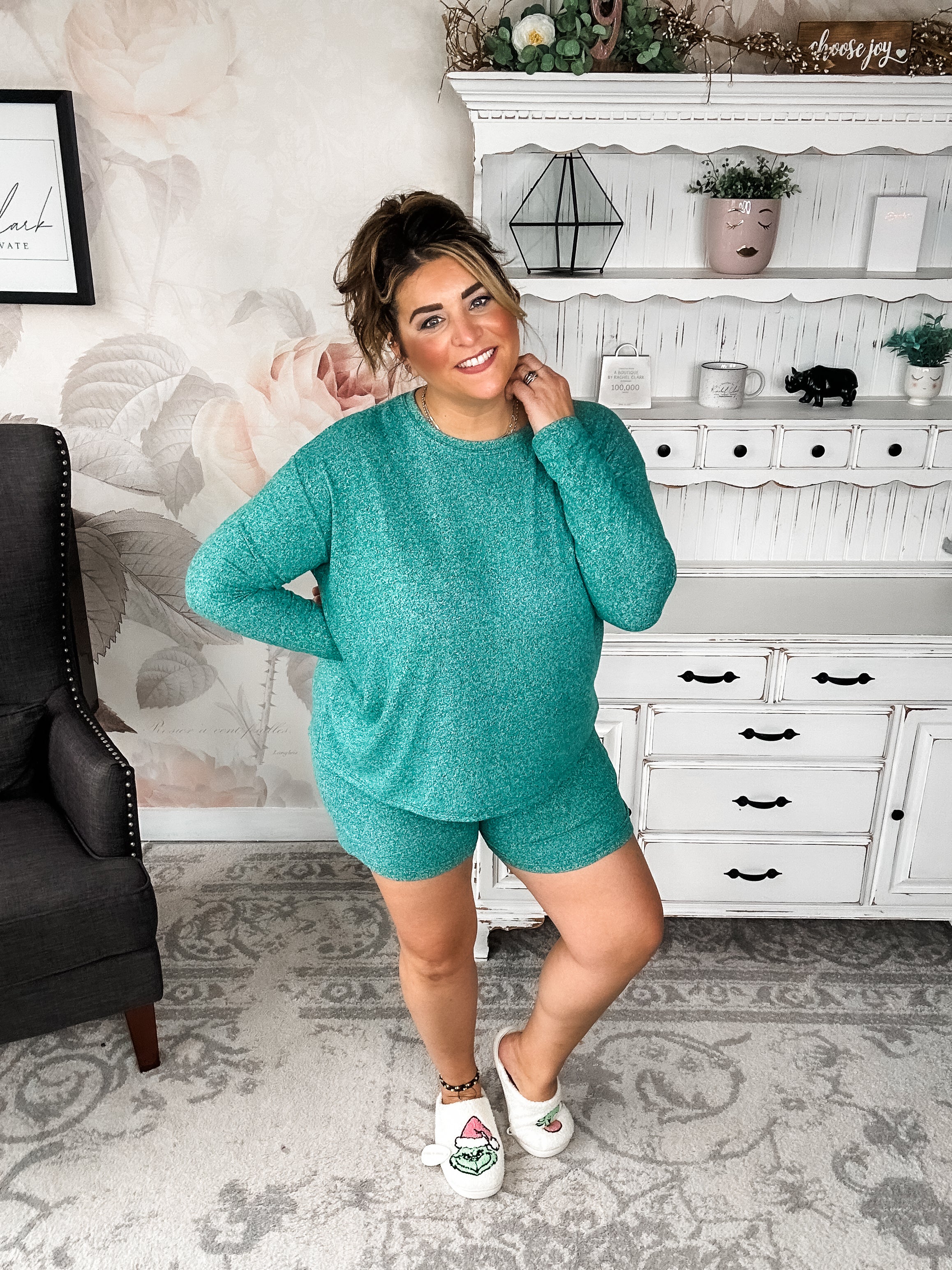 BLACK FRIDAY EXCLUSIVE - Twilight Traveler Lounge Set - Dark Green