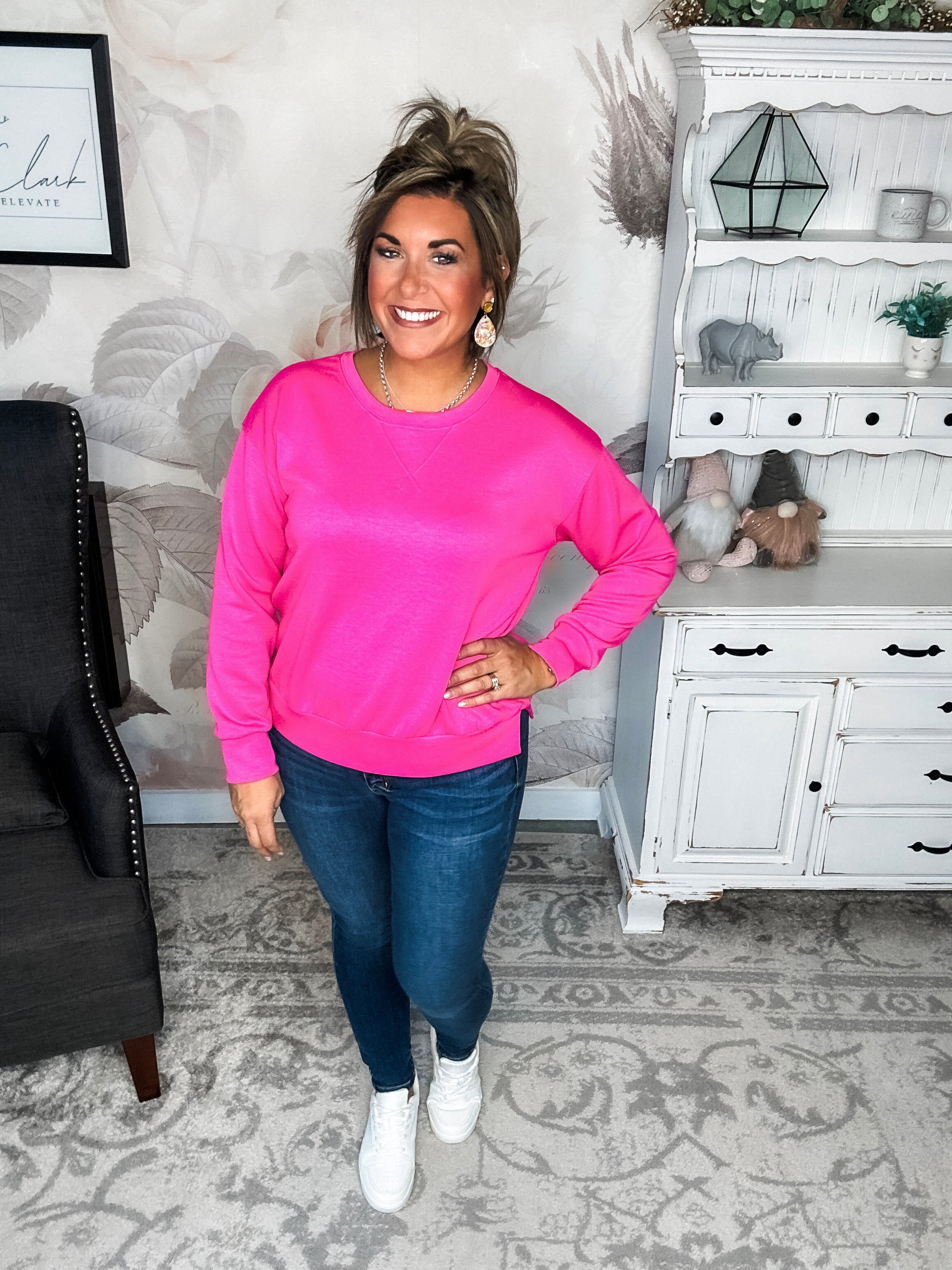 Classy On The Weekend Set - Hot Pink