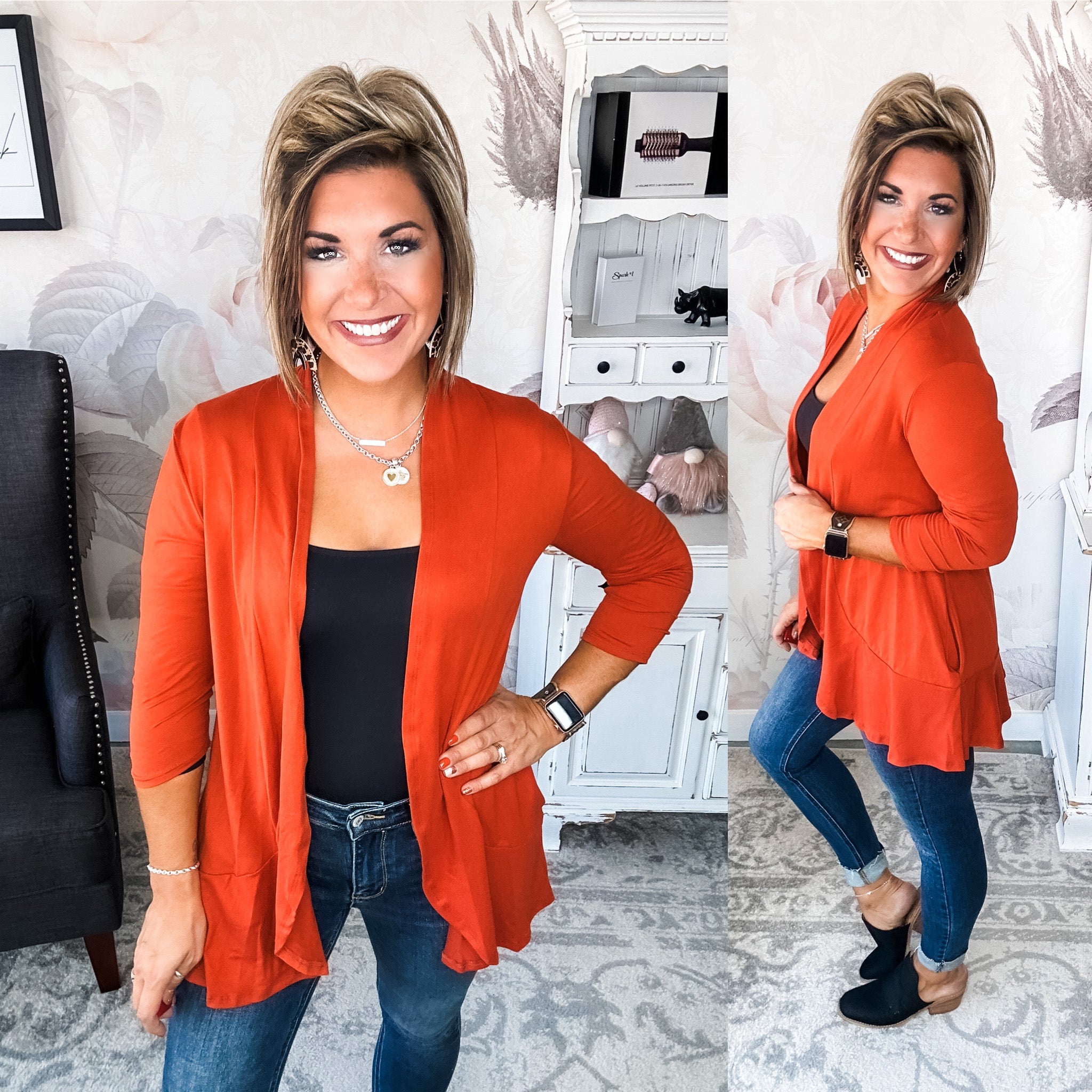 Bad Breakup Cardigan - Rust