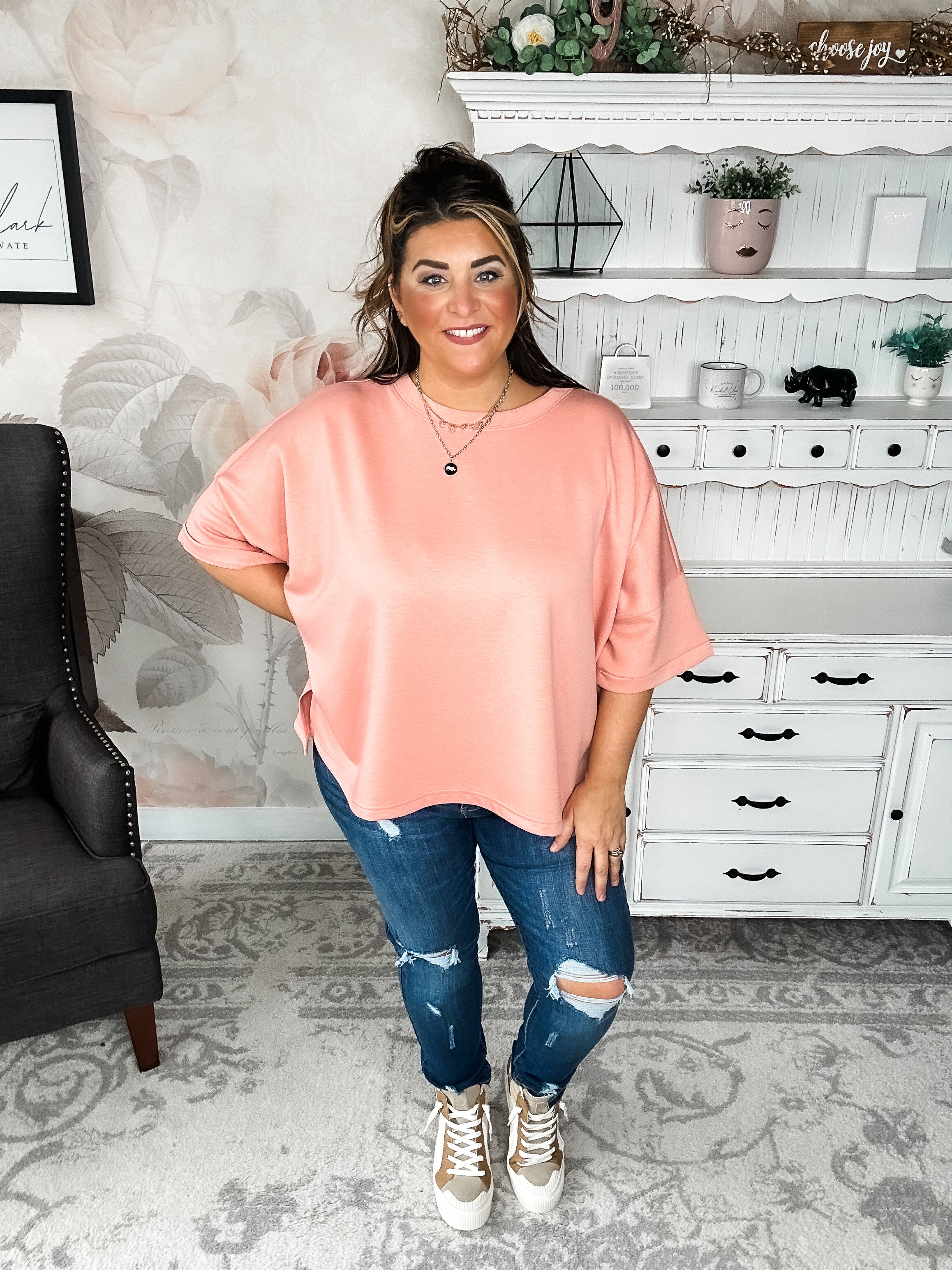 Nightfall Nomad Pullover - Tan Rose