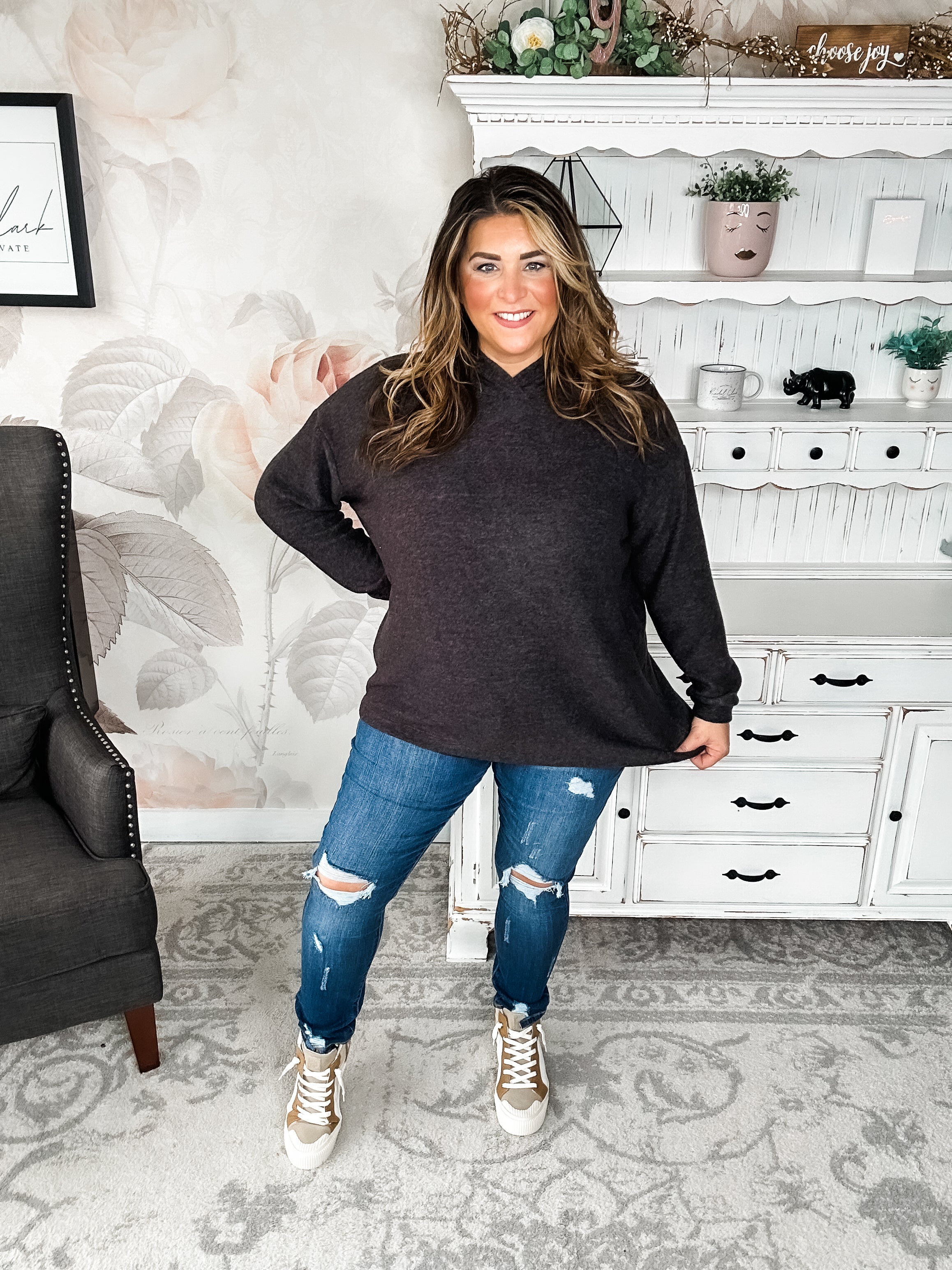 Shop Til Sunrise Sweater- Black