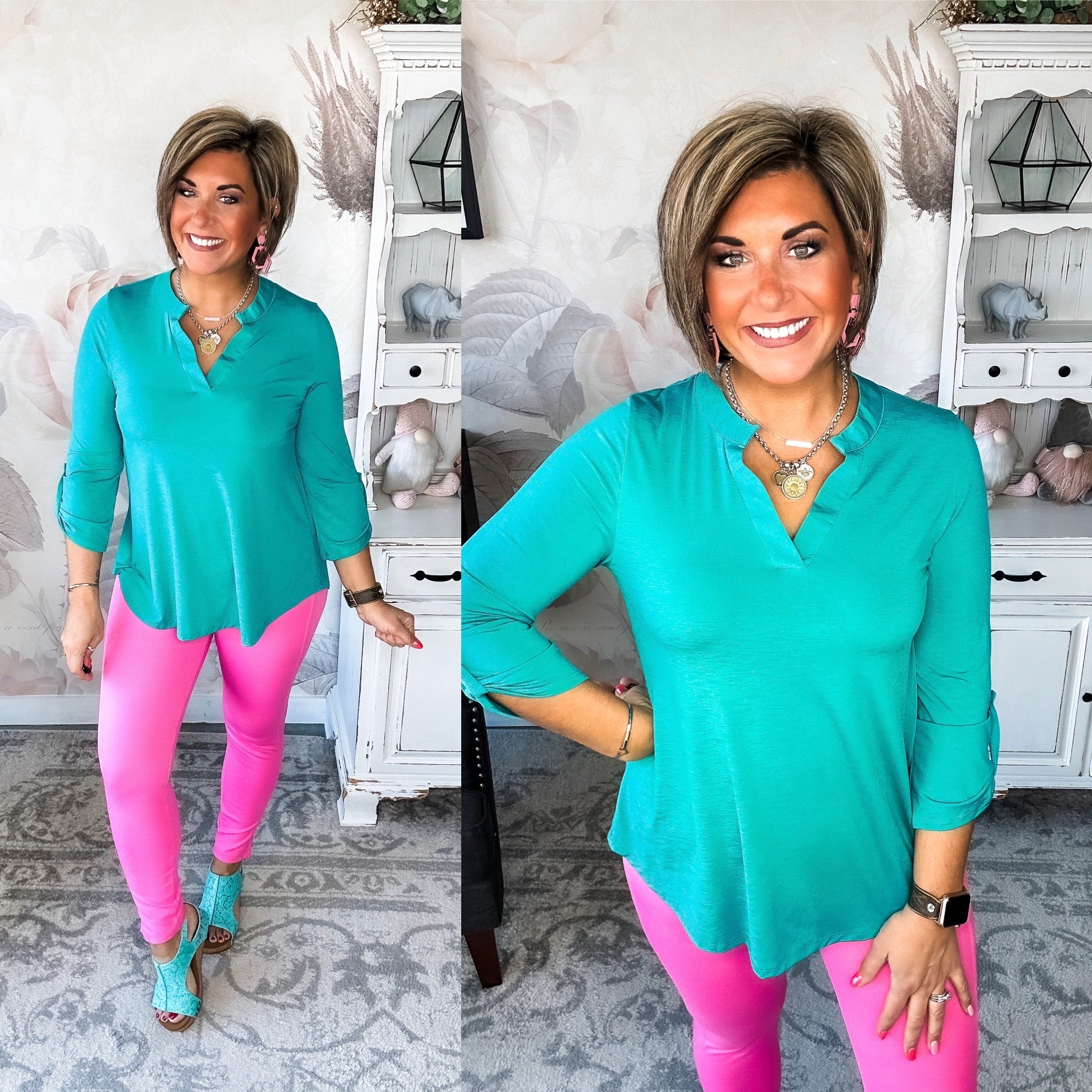 Figure It Out Top - Emerald