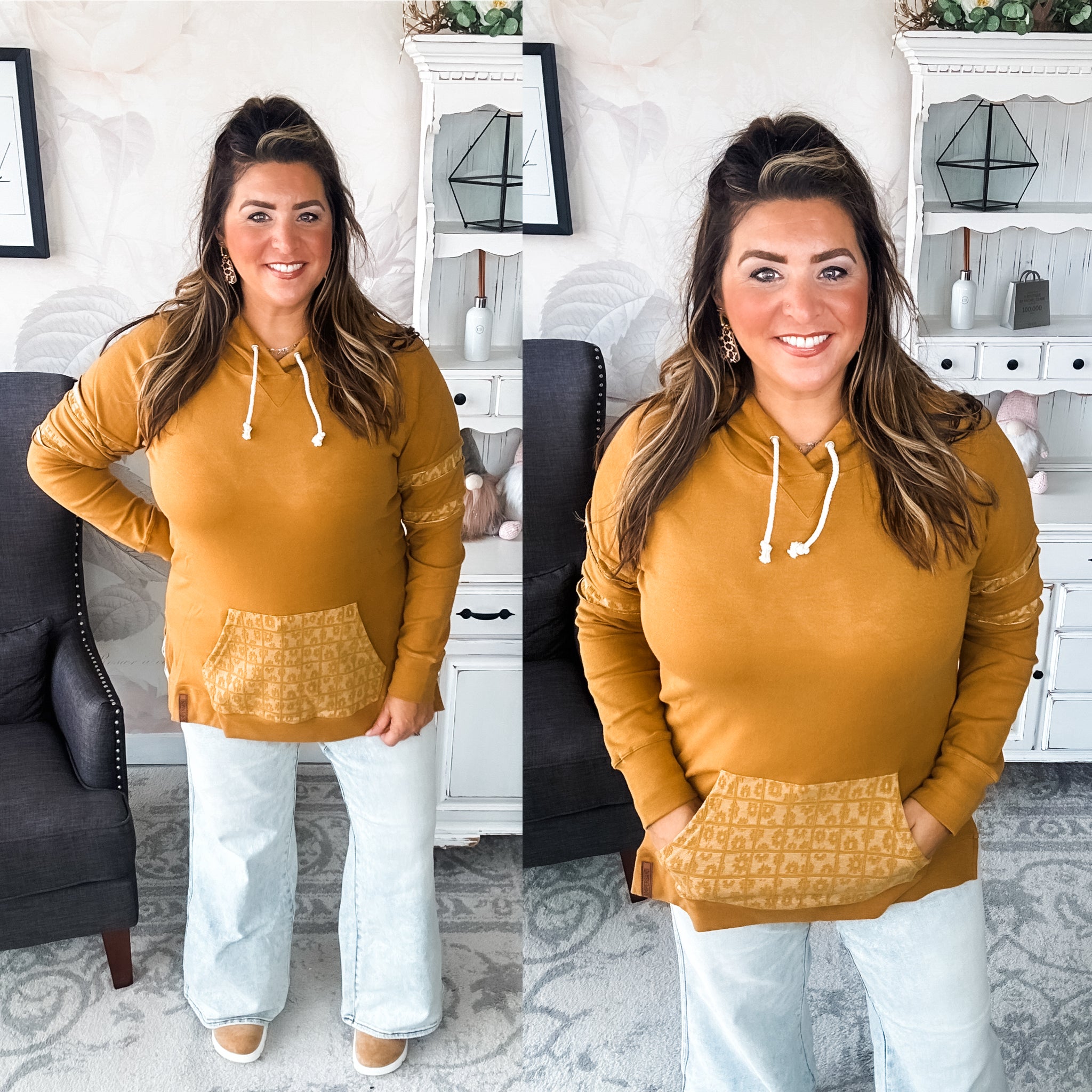 Ampersand Avenue SideSlit Hoodie - Made For You