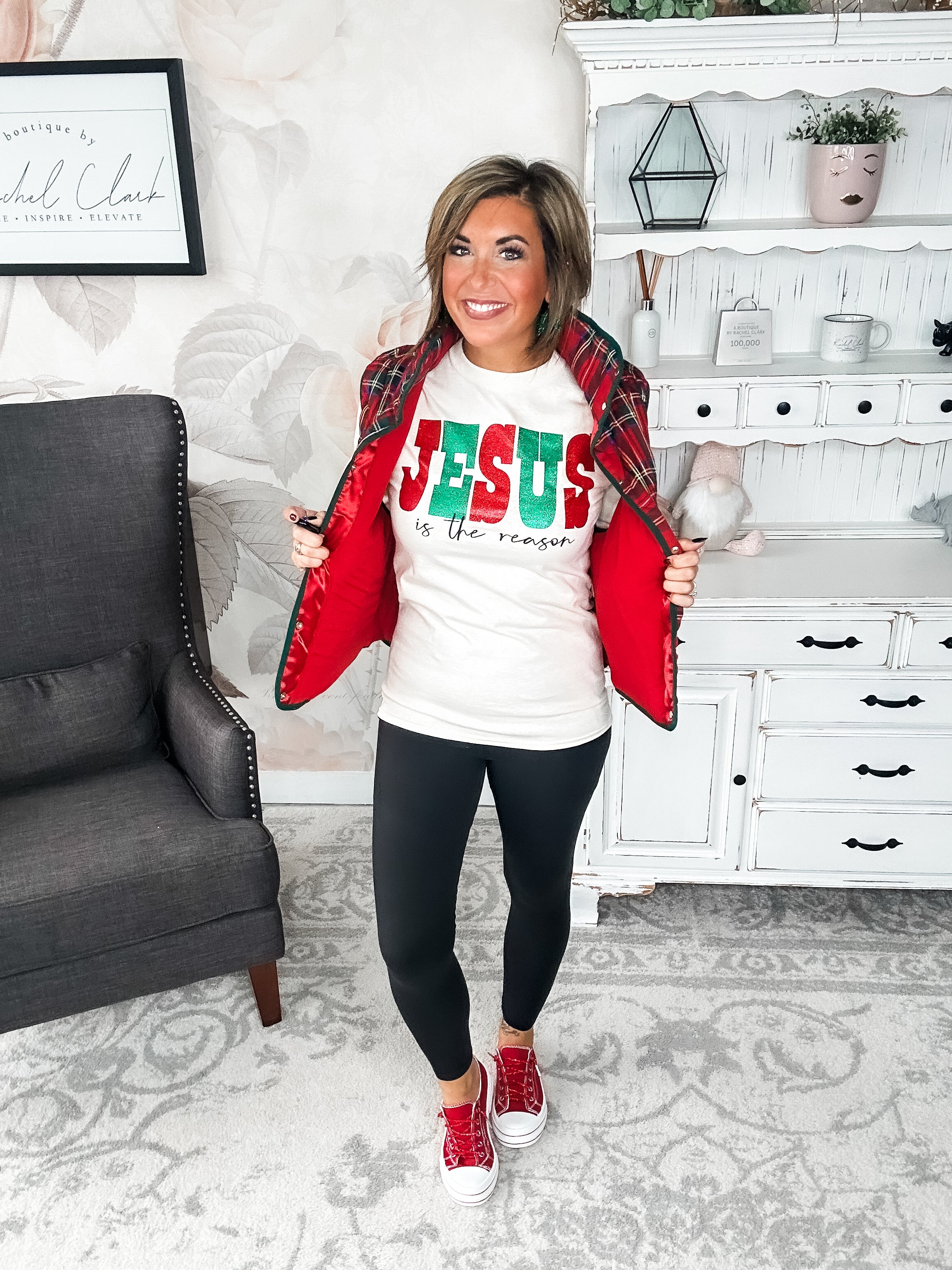 Jesus Is The Reason Long Sleeve Graphic Tee