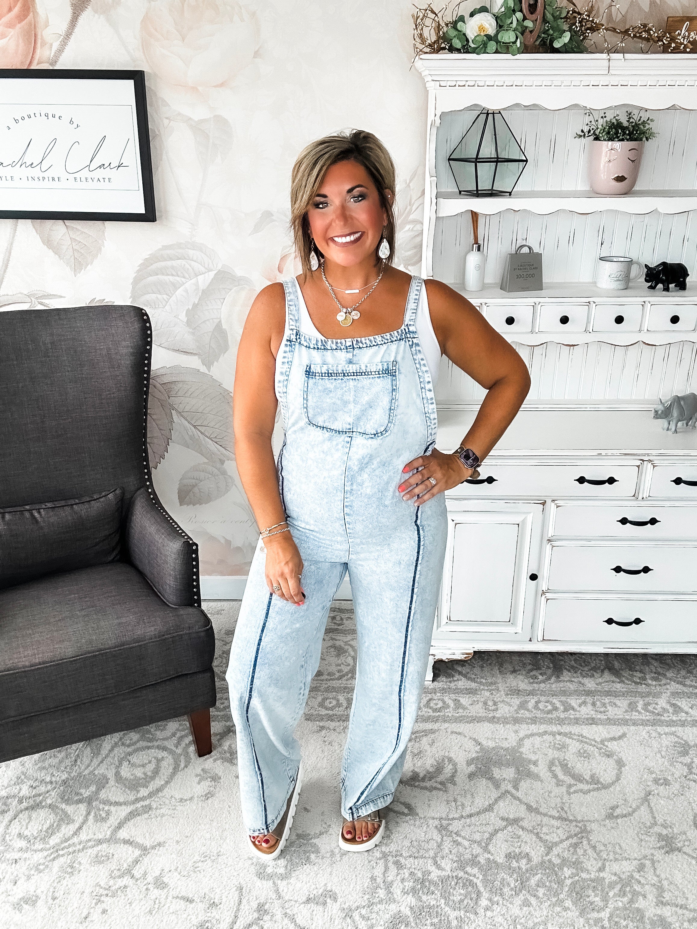 Repeat The Past Denim Jumpsuit Overalls
