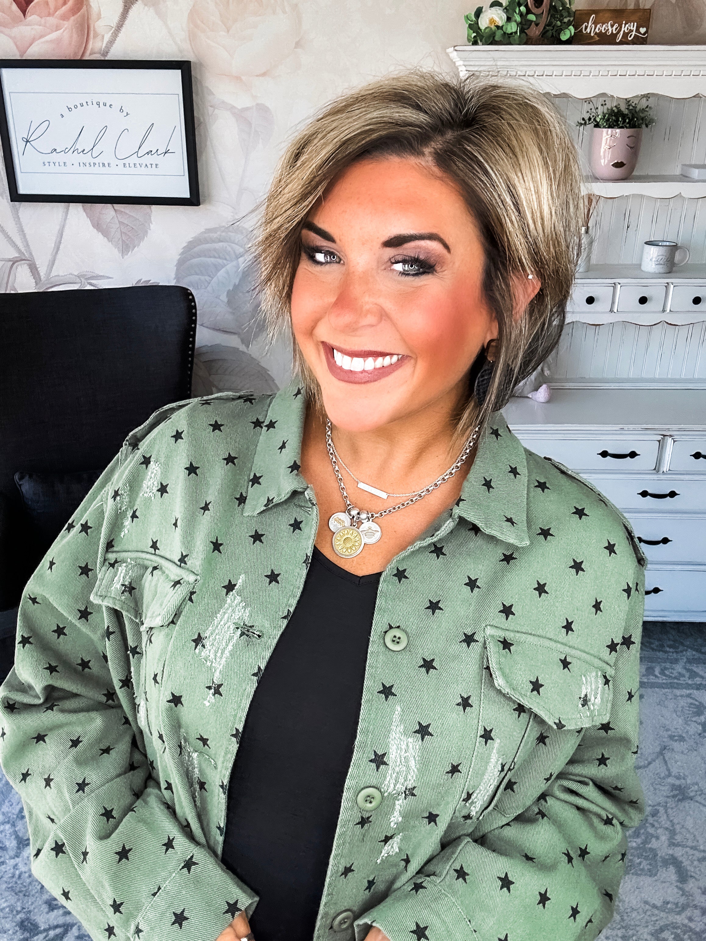 Star of the Show Distressed Shacket