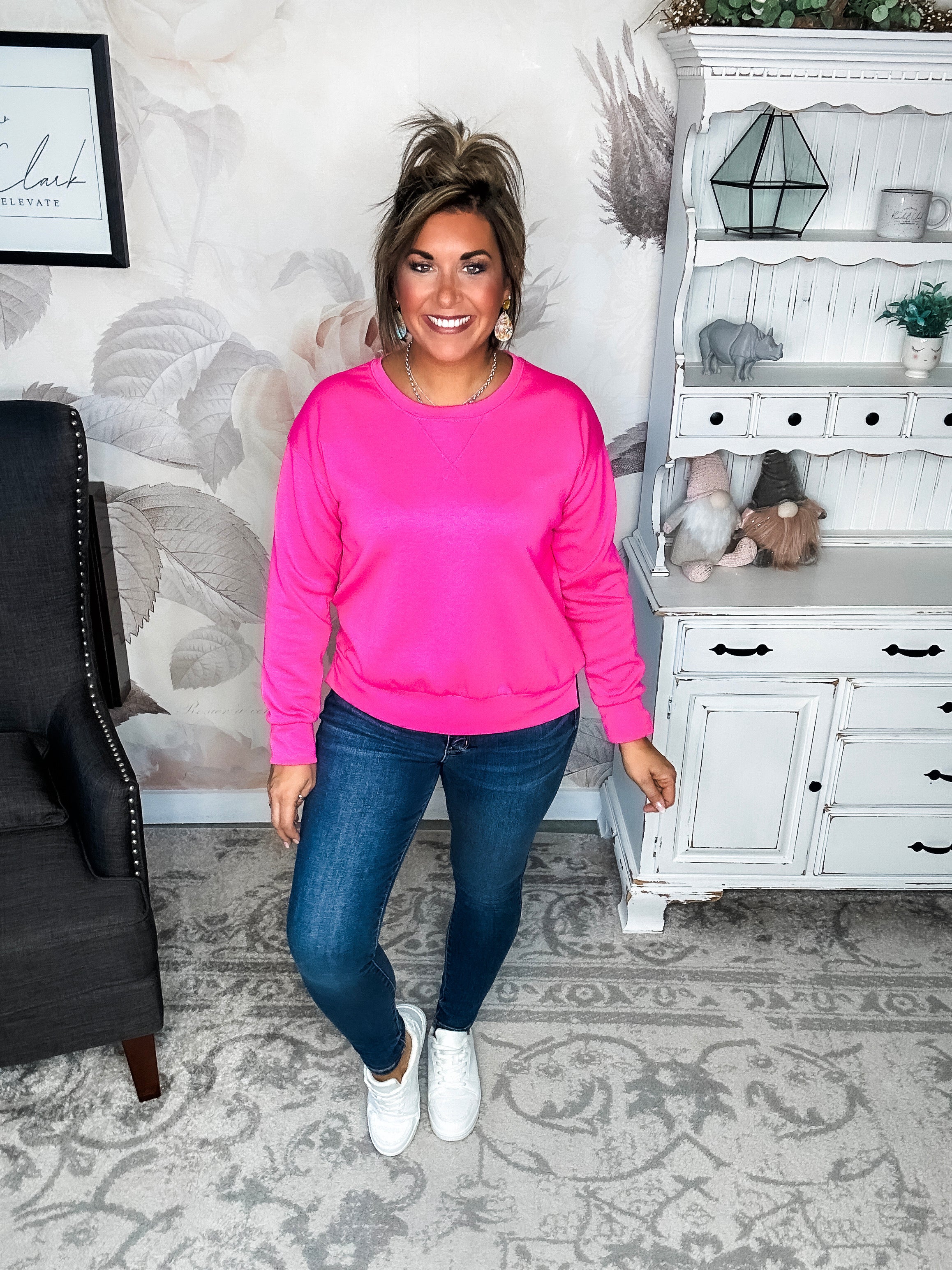 Classy On The Weekend Set - Hot Pink