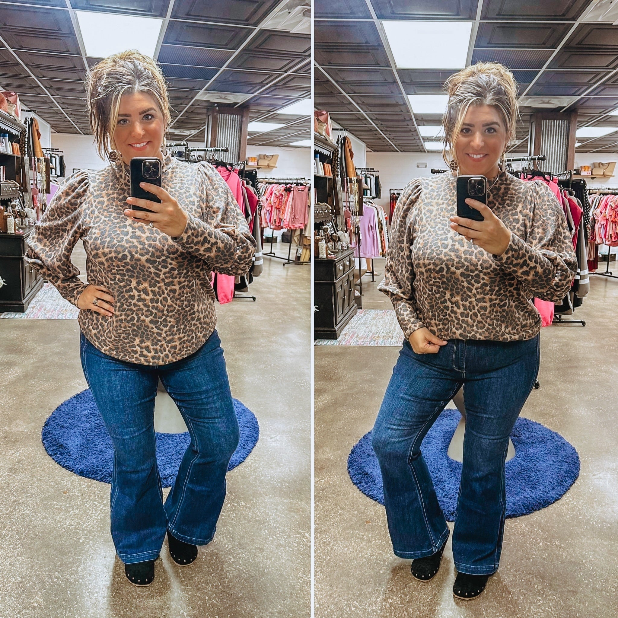 Wherever They Go Leopard Top