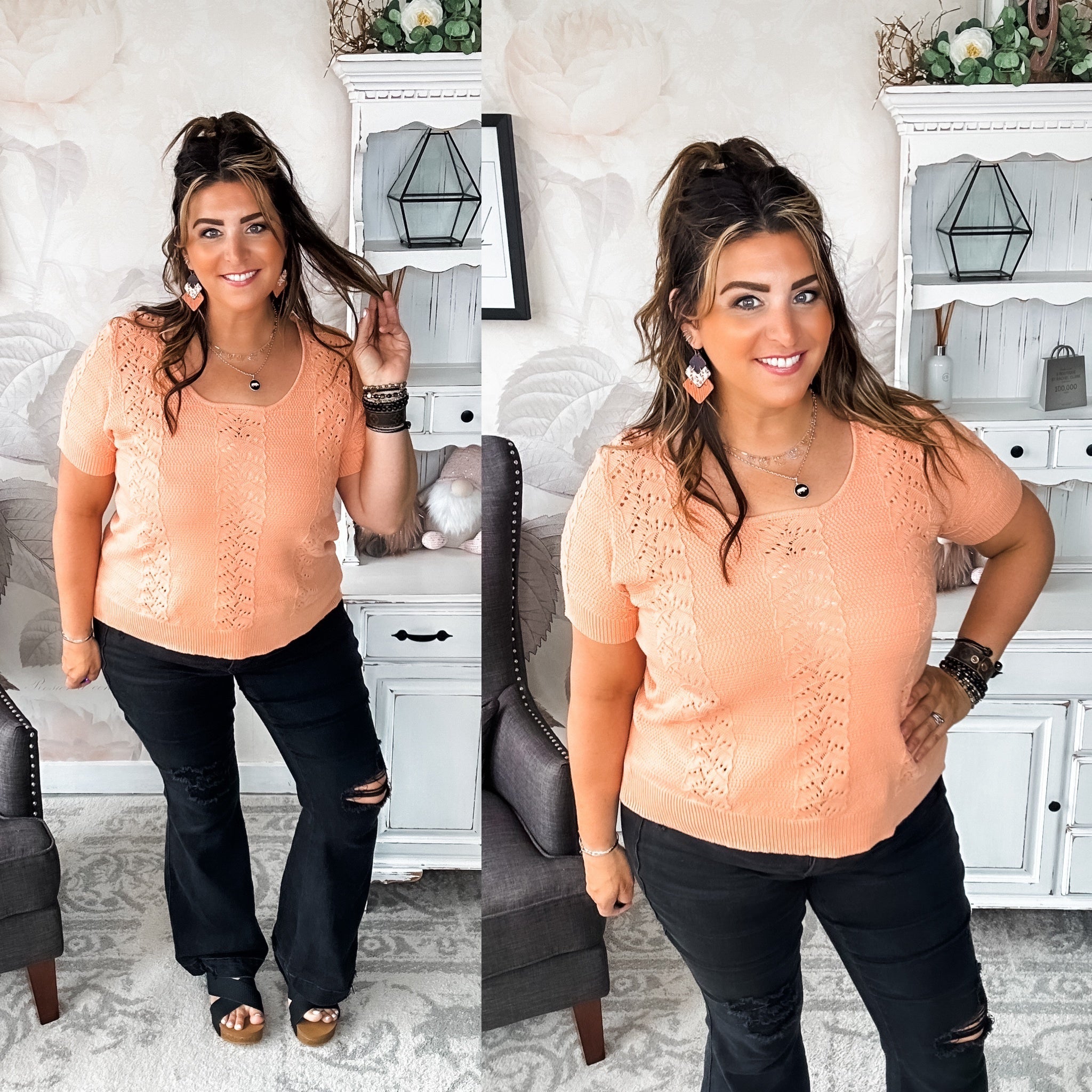 No More Words Knit Top