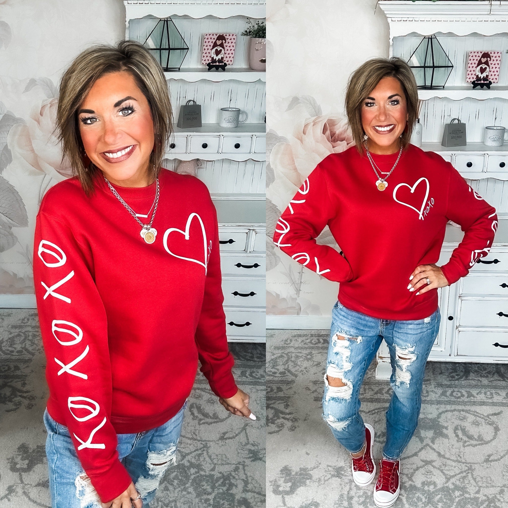 Hugs & Kisses Red Sweatshirt
