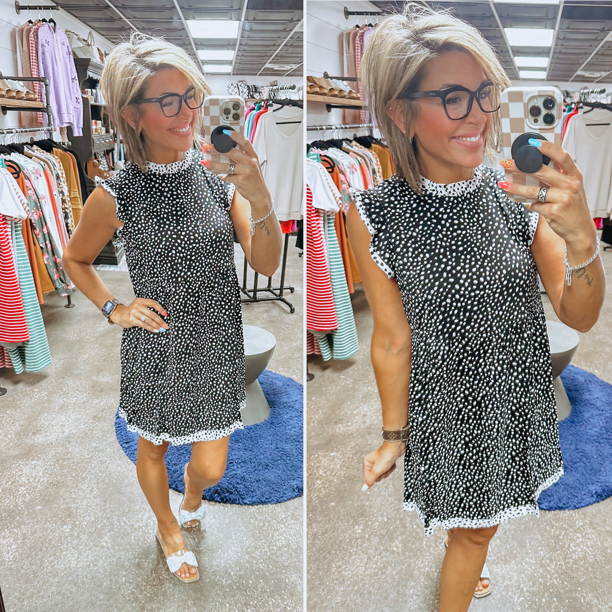 Dance With Me Polka Dot Dress