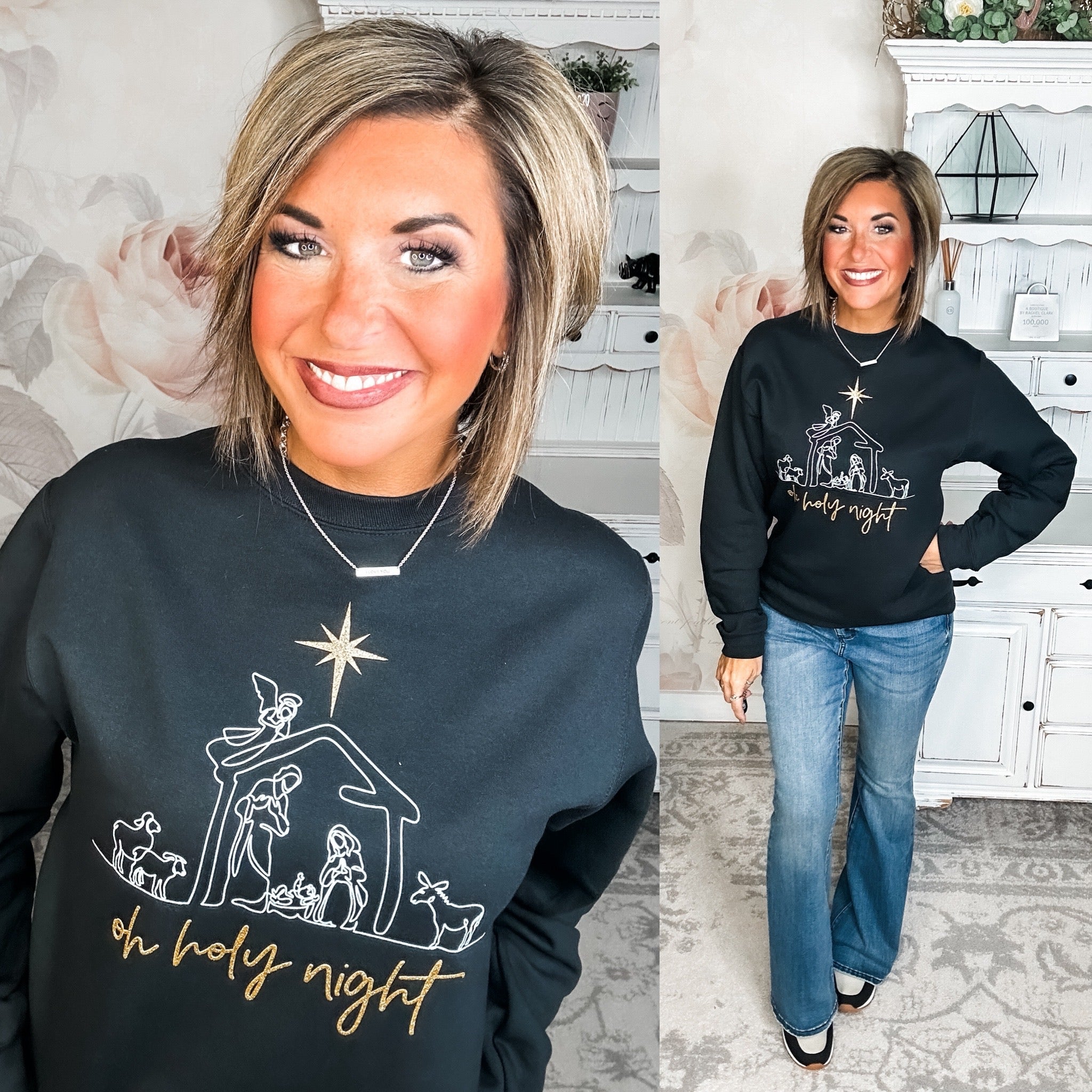 Oh Holy Night Graphic Sweatshirt